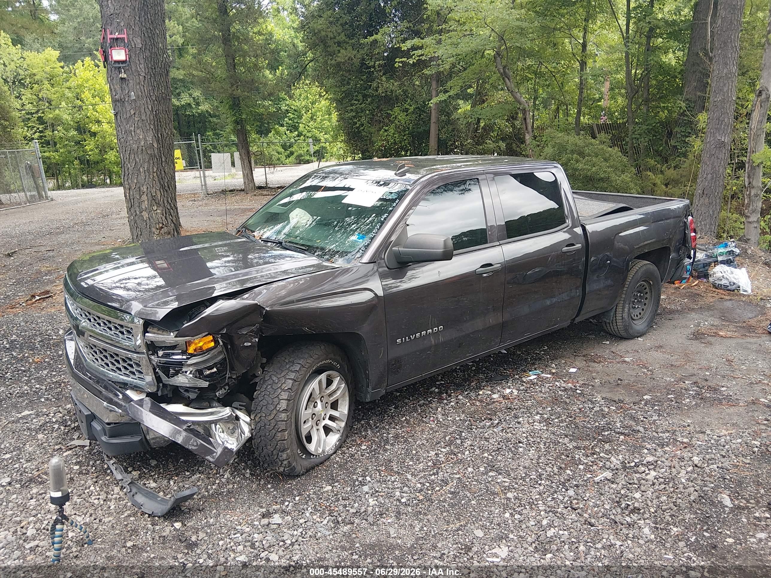 2014 Chevrolet Silverado 1500 Lt Gray vin: 3GCPCREH4EG494455