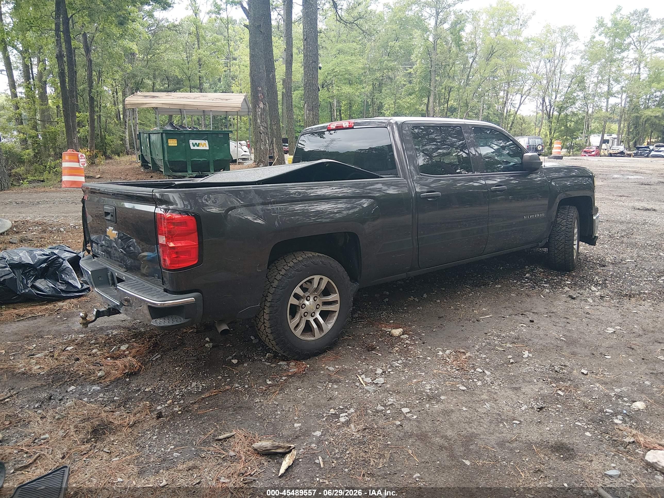 2014 Chevrolet Silverado 1500 Lt Gray vin: 3GCPCREH4EG494455