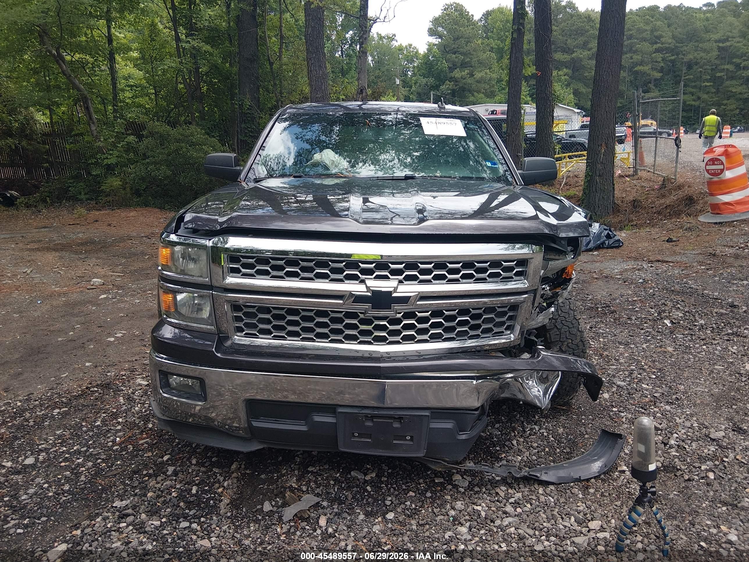 2014 Chevrolet Silverado 1500 Lt Gray vin: 3GCPCREH4EG494455