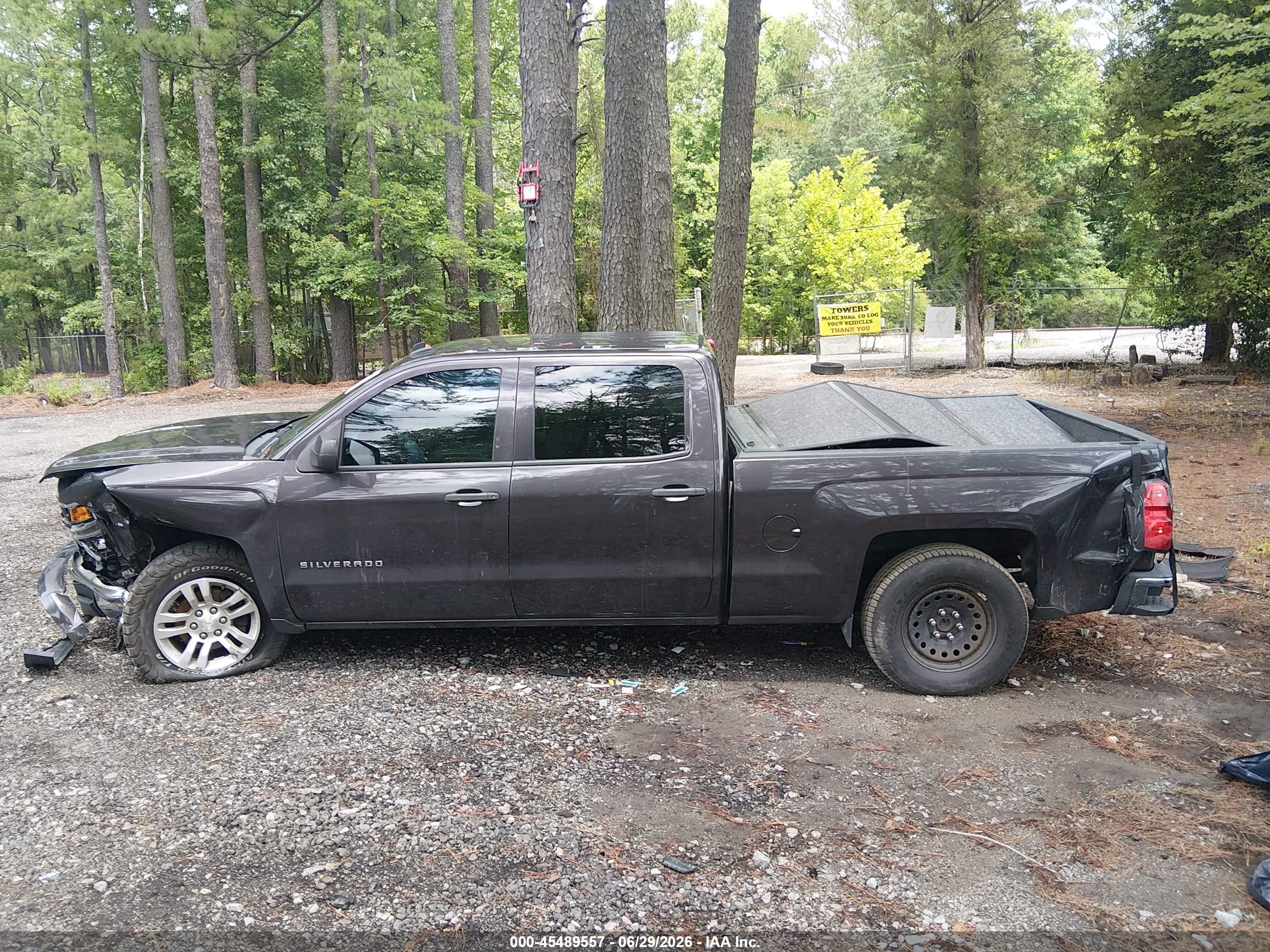 2014 Chevrolet Silverado 1500 Lt Gray vin: 3GCPCREH4EG494455