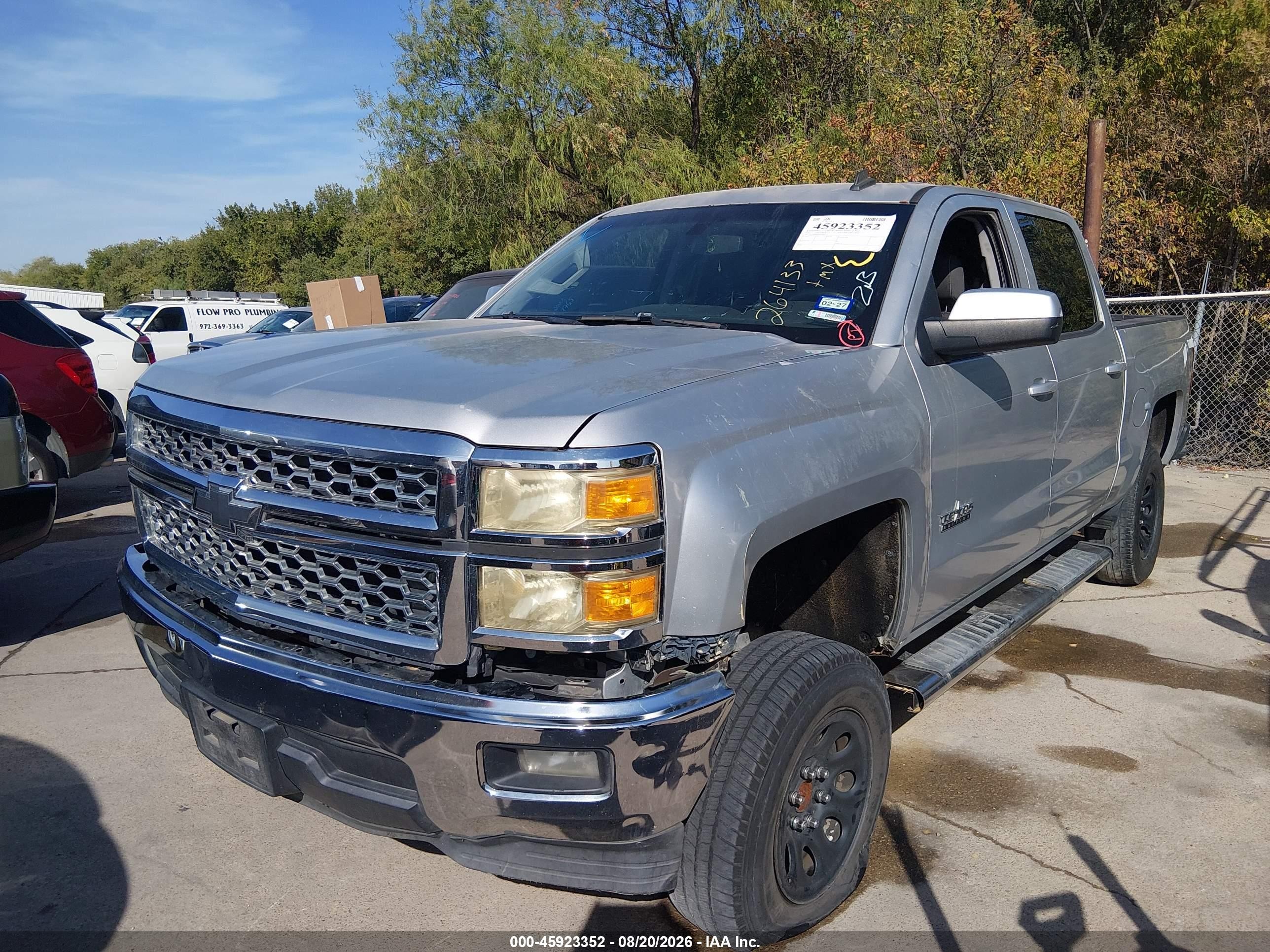 2014 Chevrolet Silverado 1500 1lt Gray vin: 3GCPCREH5EG264133