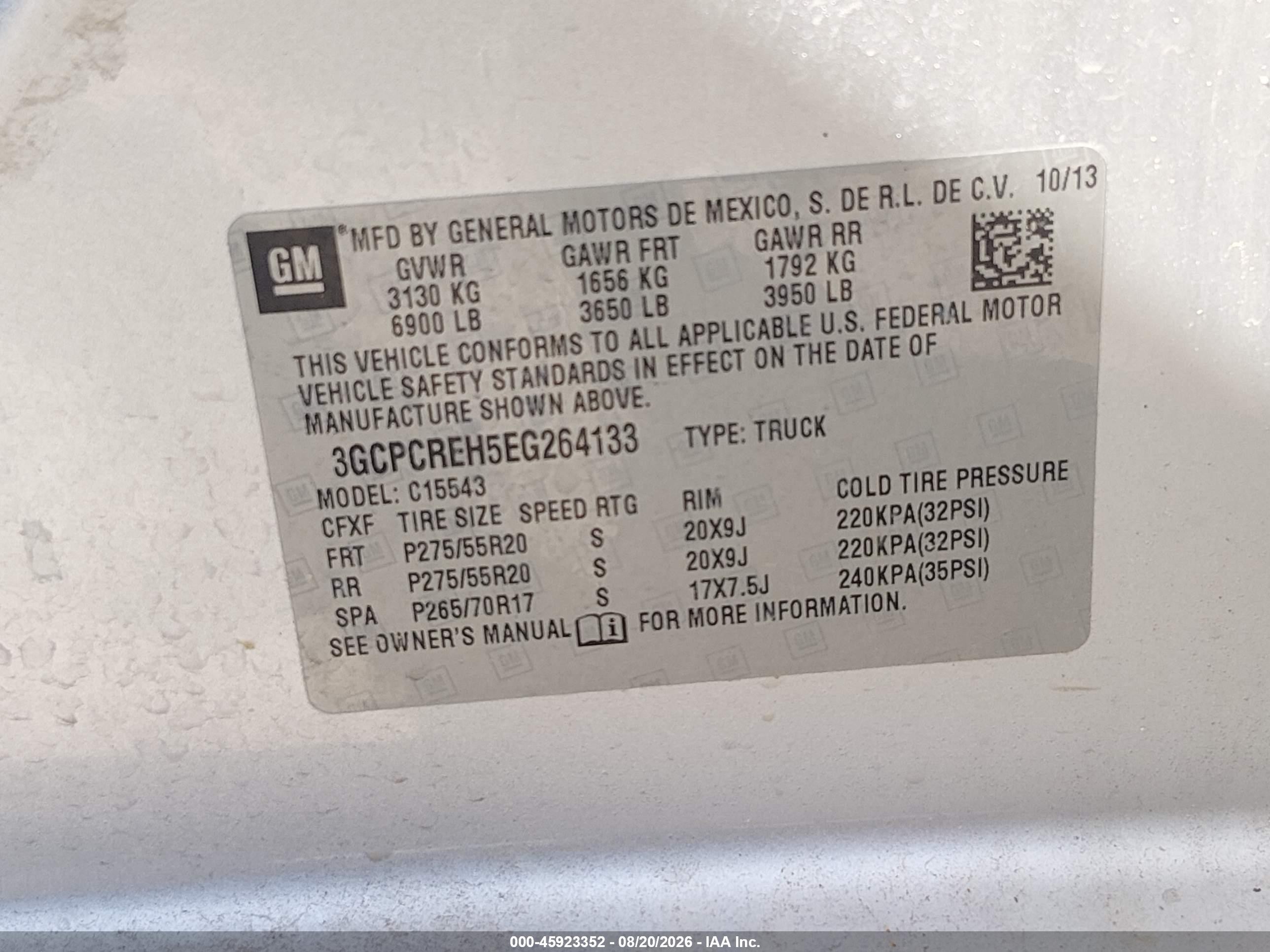 2014 Chevrolet Silverado 1500 1lt Gray vin: 3GCPCREH5EG264133