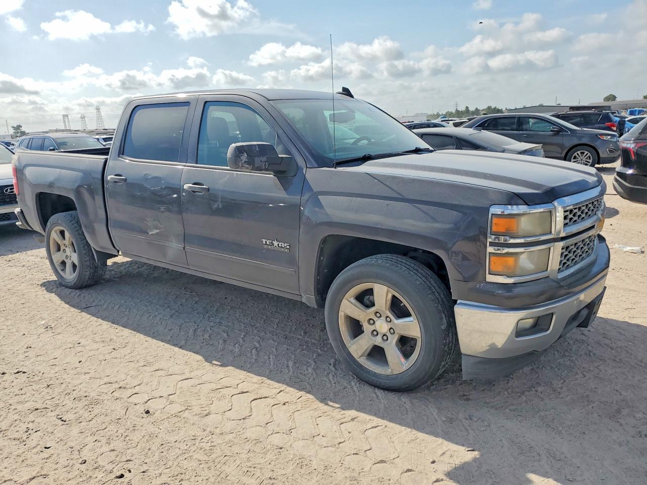 2015 Chevrolet Silverado C1500 Lt Gray vin: 3GCPCREH5FG454502