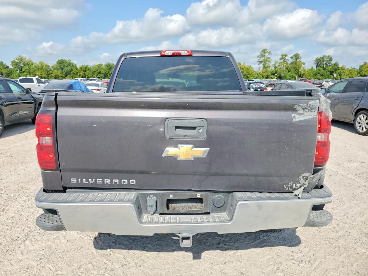 2015 Chevrolet Silverado C1500 Lt Gray vin: 3GCPCREH5FG454502