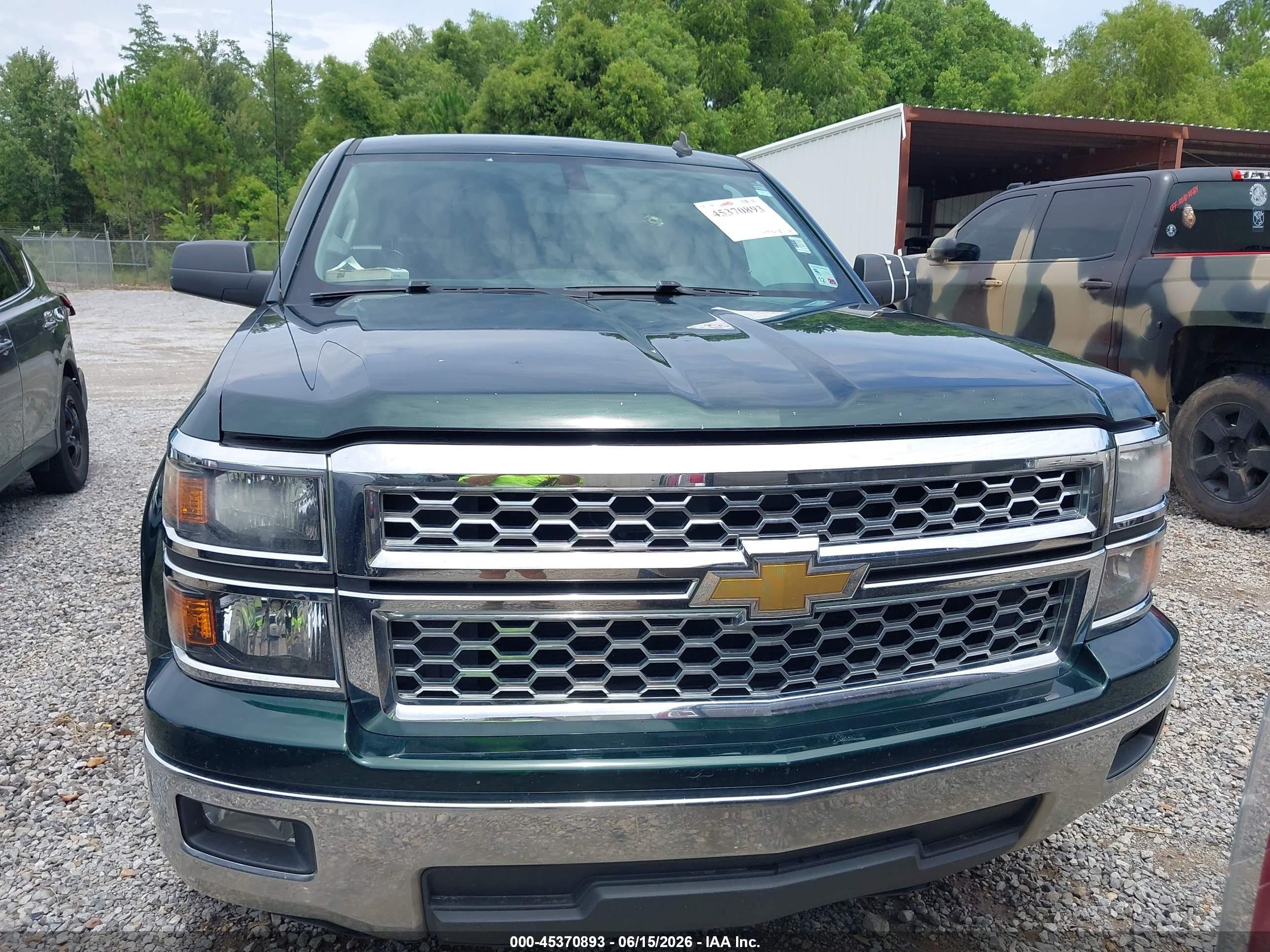 2014 Chevrolet Silverado 1500 Lt Green vin: 3GCPCREH8EG437353