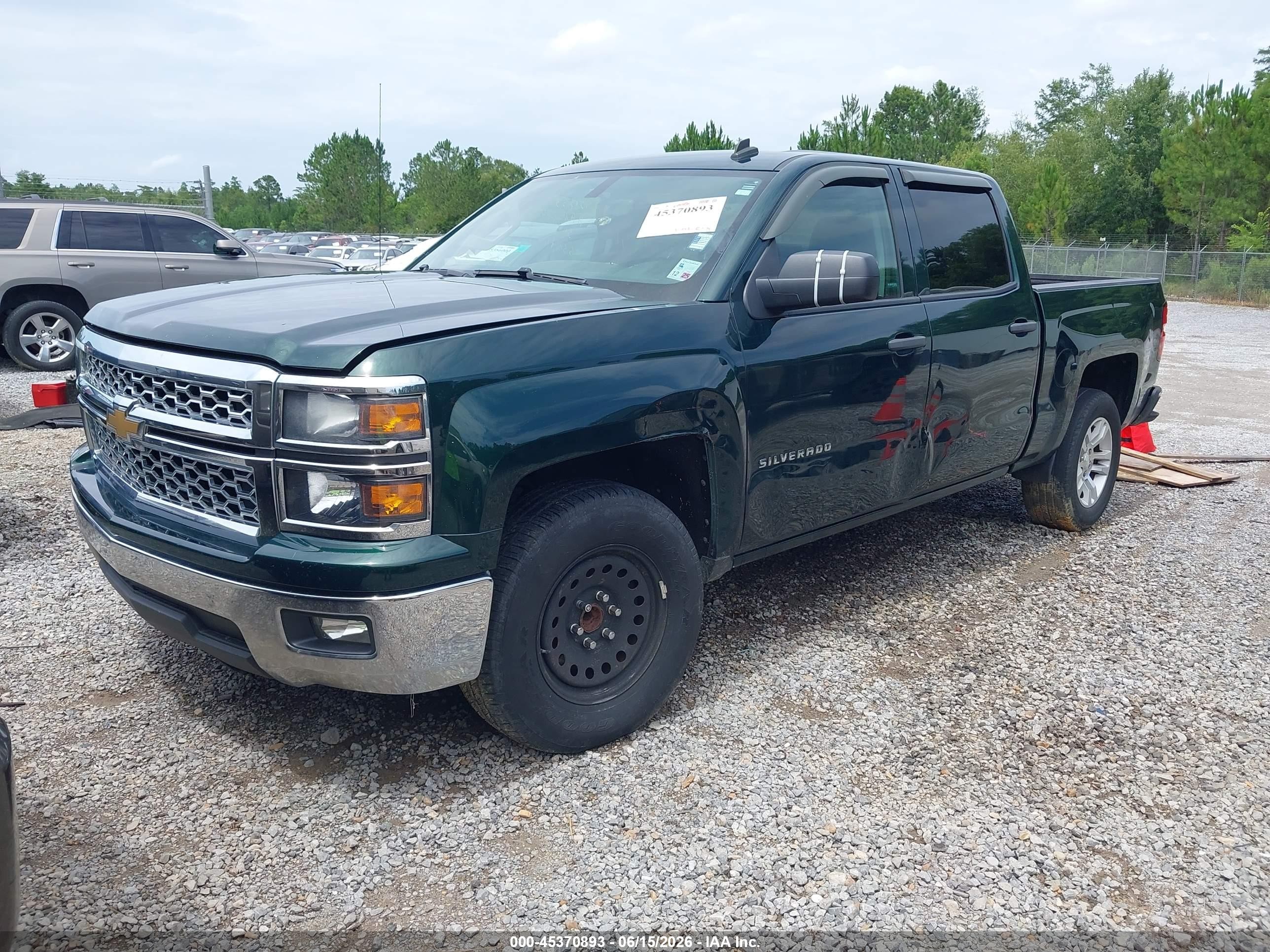2014 Chevrolet Silverado 1500 Lt Green vin: 3GCPCREH8EG437353