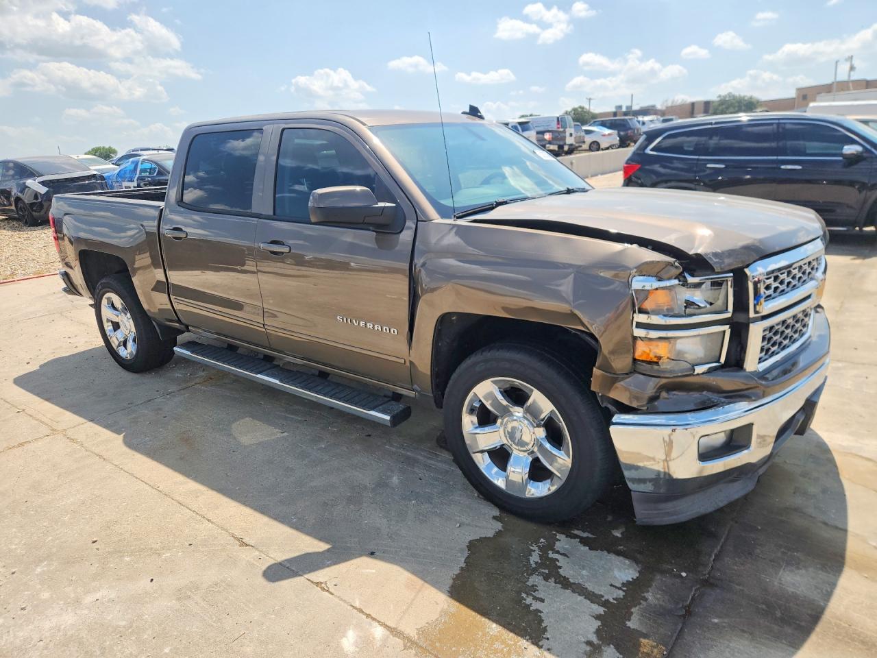 2015 Chevrolet Silverado C1500 Lt Brown vin: 3GCPCREH8FG178333