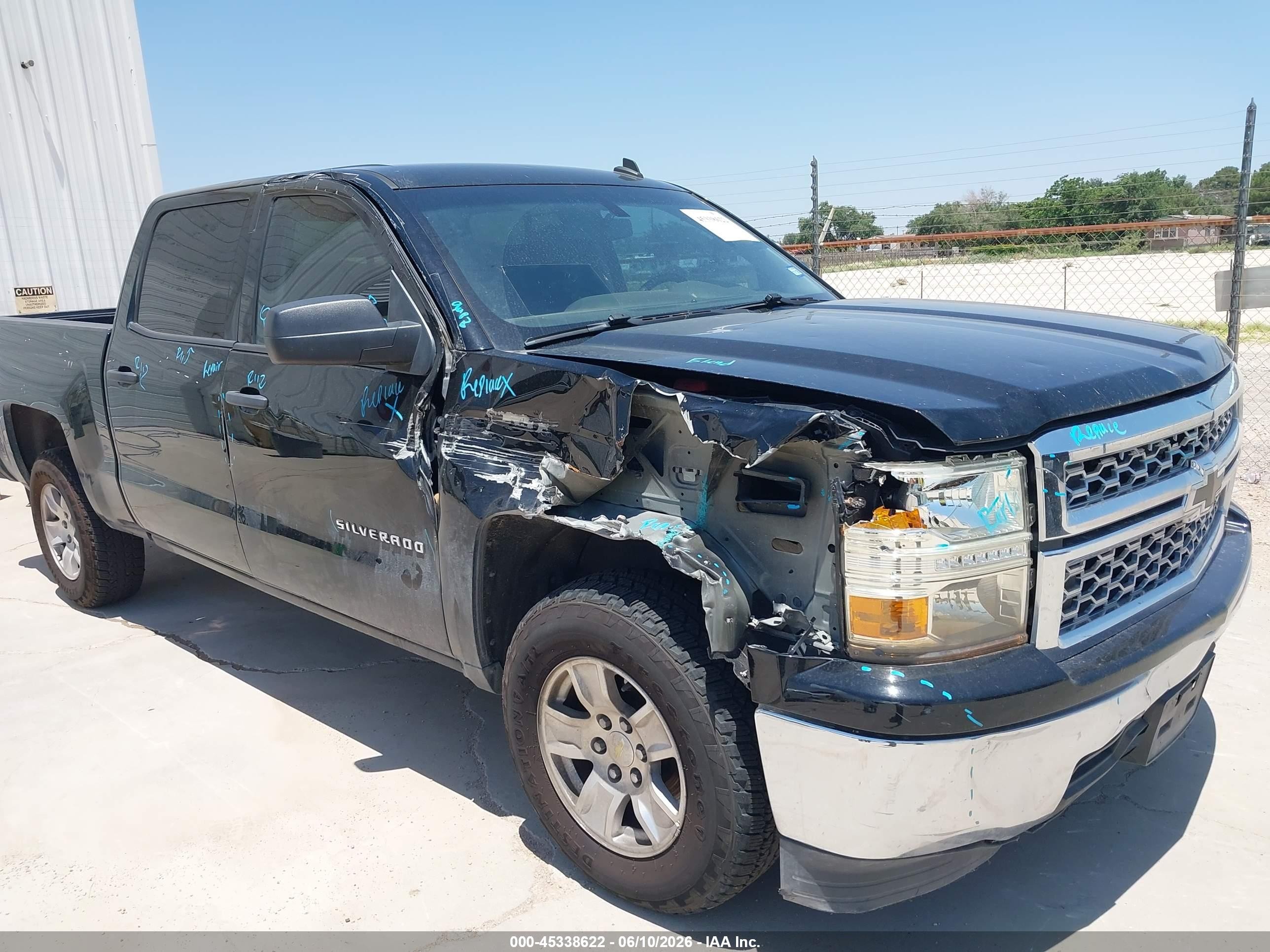 2014 Chevrolet Silverado 1500 1lt Black vin: 3GCPCREH9EG185290