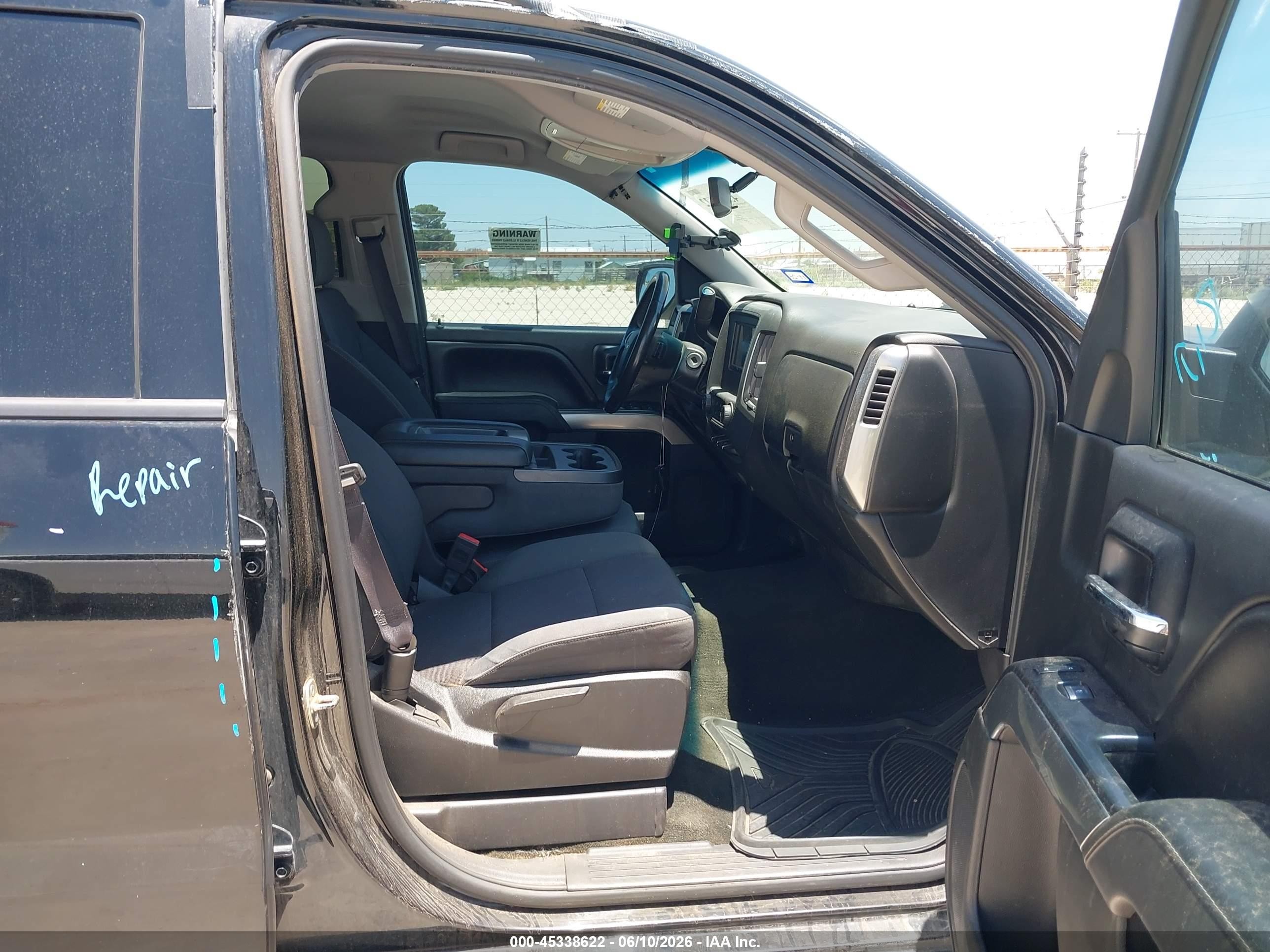 2014 Chevrolet Silverado 1500 1lt Black vin: 3GCPCREH9EG185290