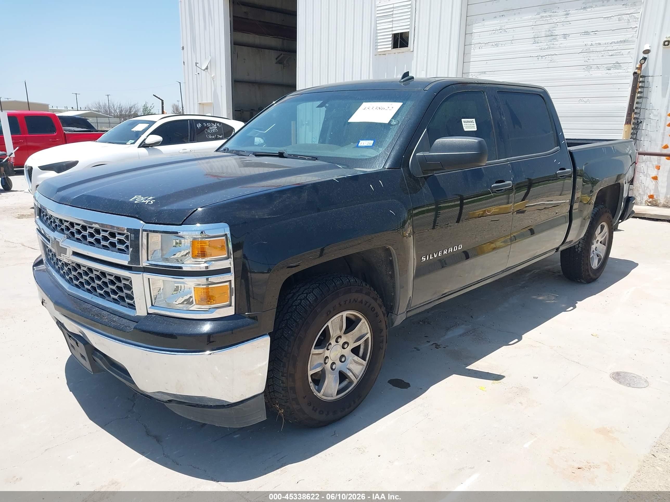 2014 Chevrolet Silverado 1500 1lt Black vin: 3GCPCREH9EG185290