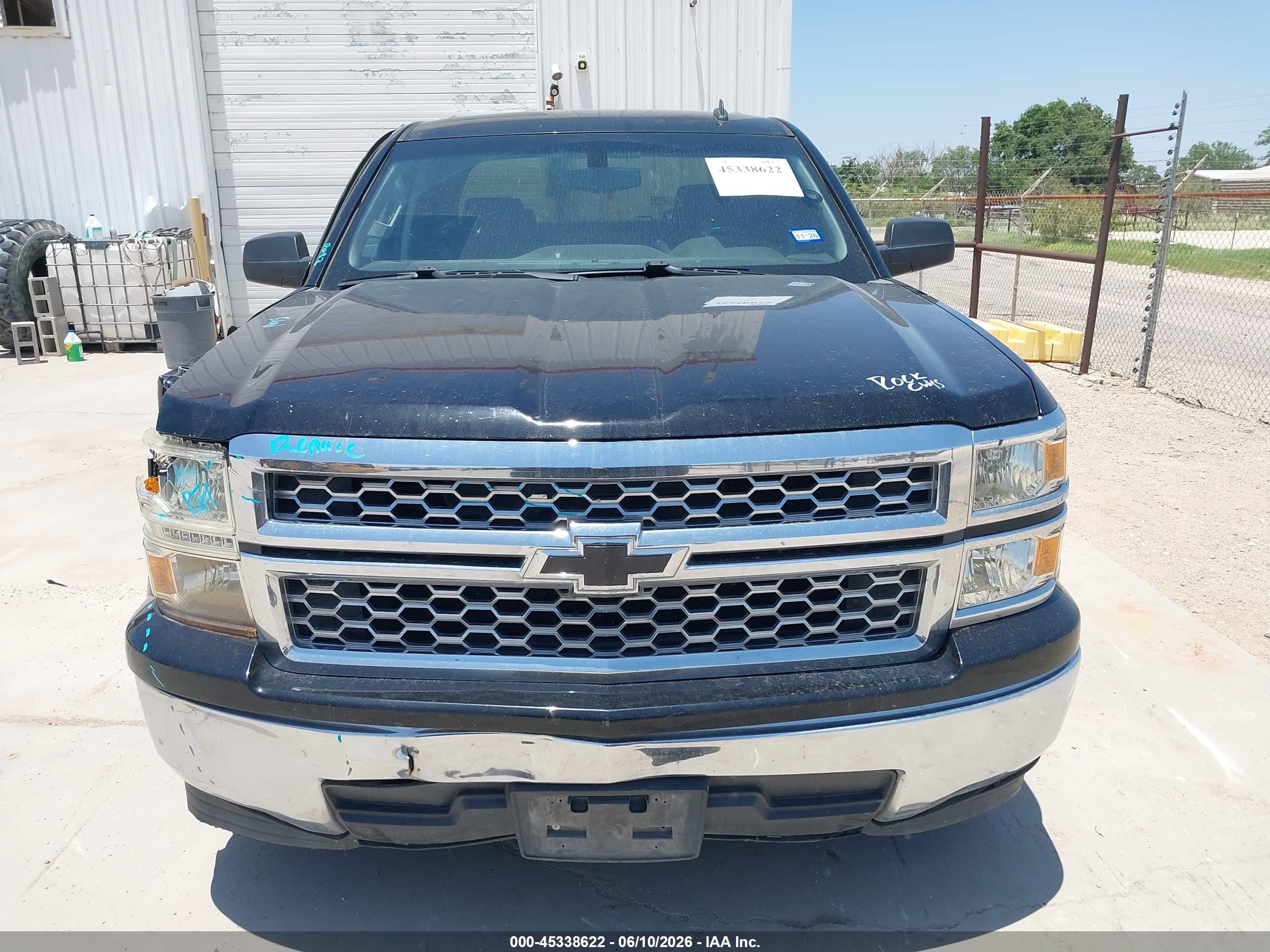 2014 Chevrolet Silverado 1500 1lt Black vin: 3GCPCREH9EG185290