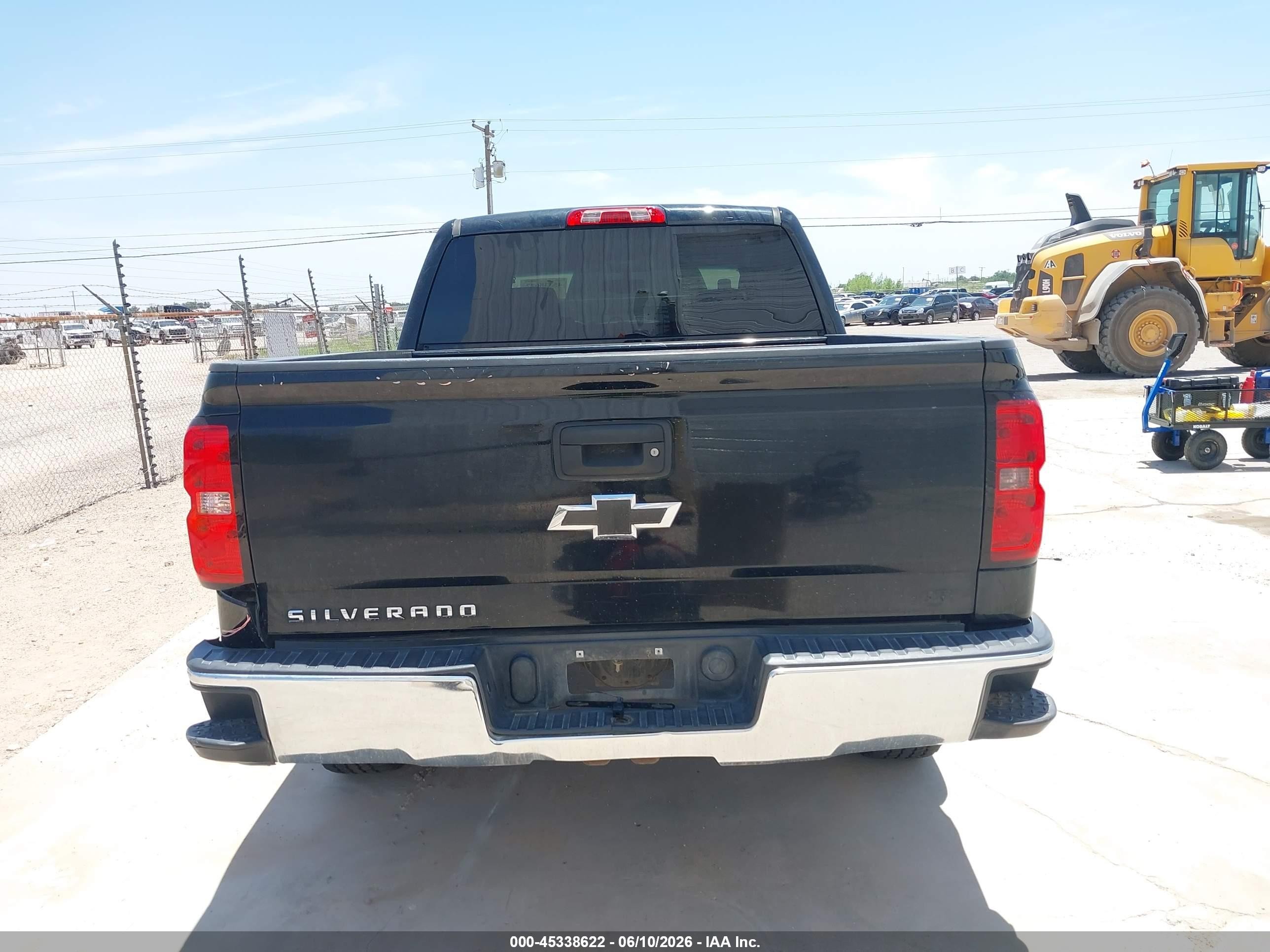 2014 Chevrolet Silverado 1500 1lt Black vin: 3GCPCREH9EG185290