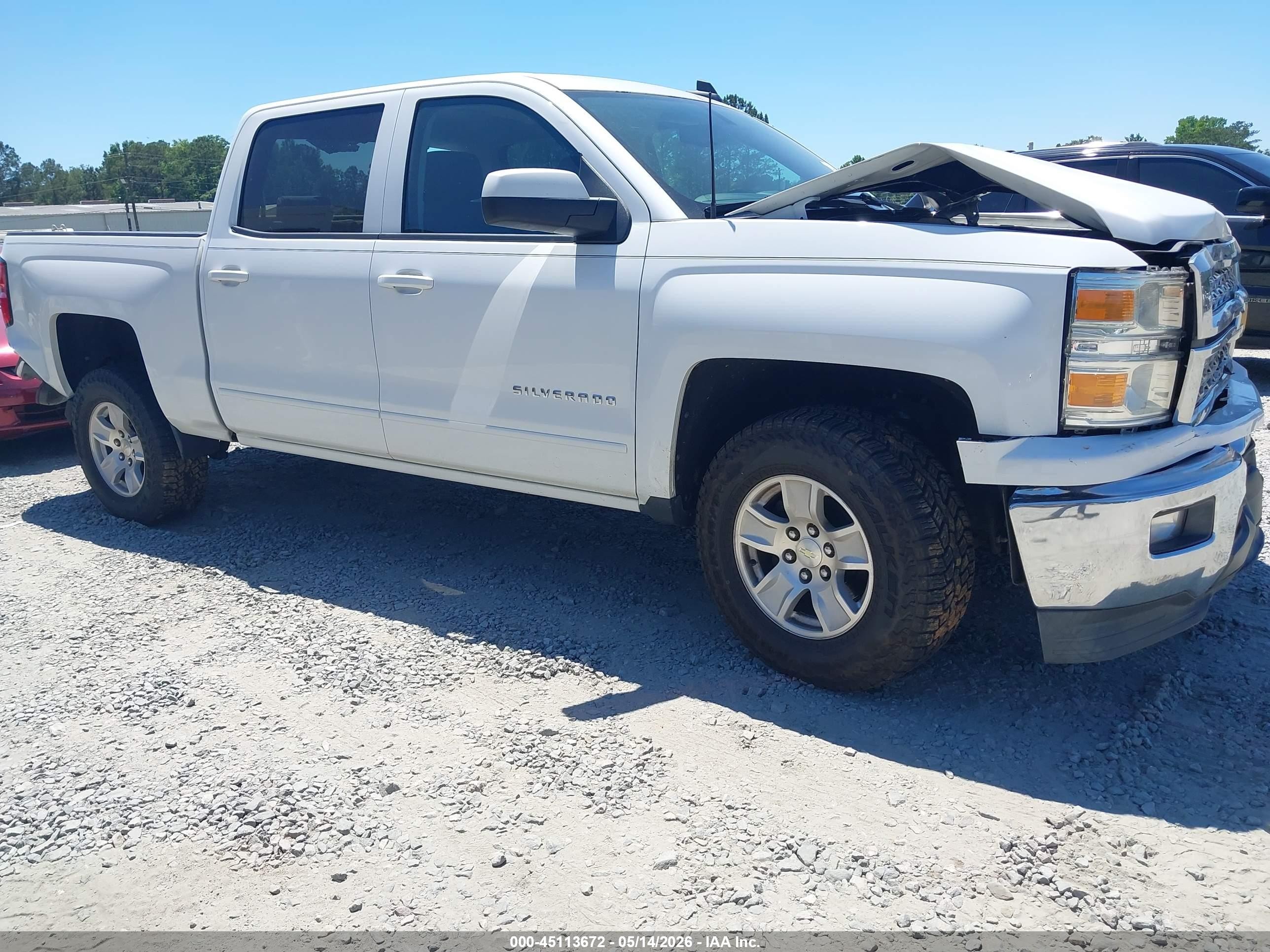 2015 Chevrolet Silverado 1500 1lt Белый vin: 3GCPCREH9FG390061