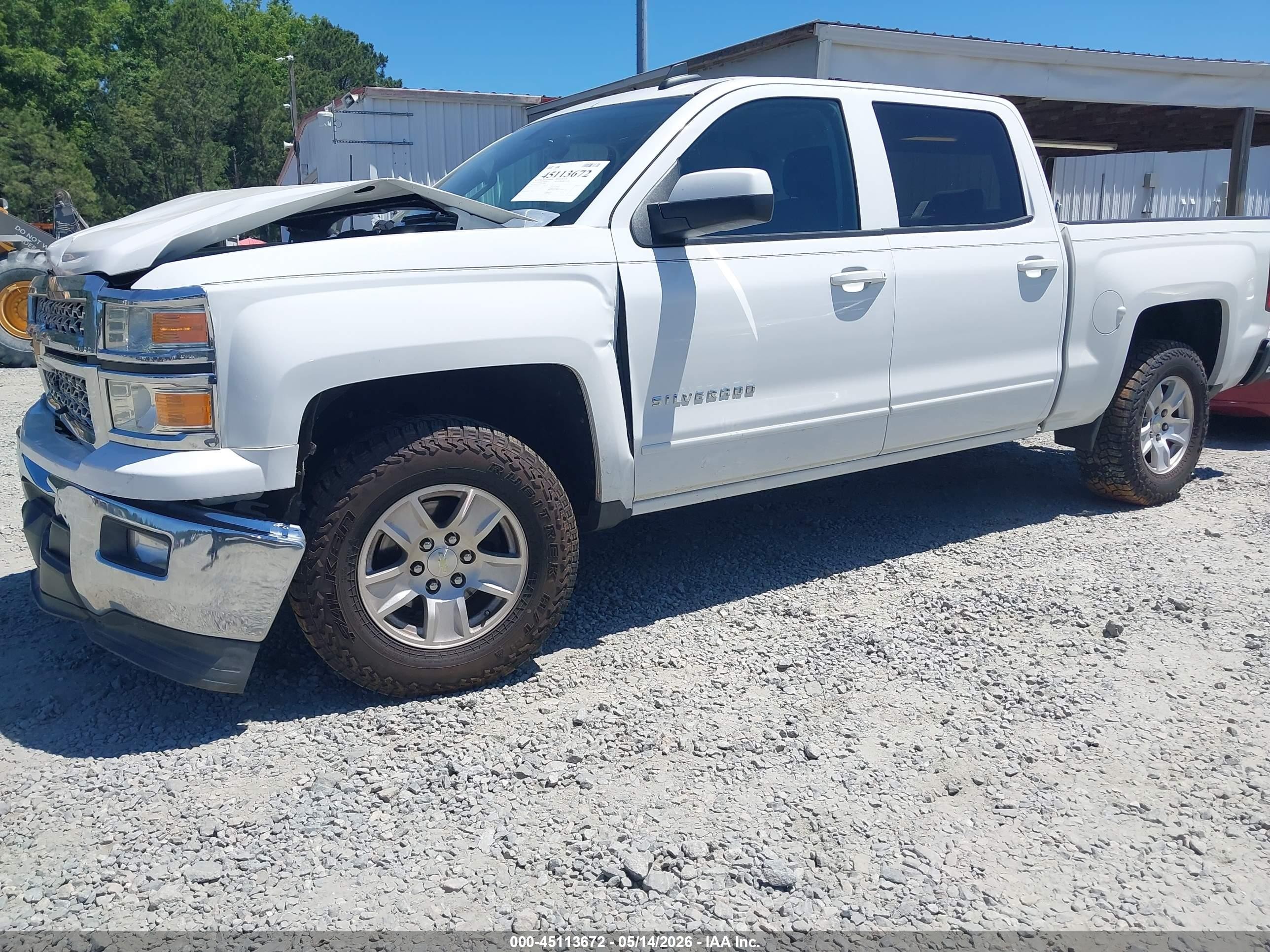 2015 Chevrolet Silverado 1500 1lt Белый vin: 3GCPCREH9FG390061