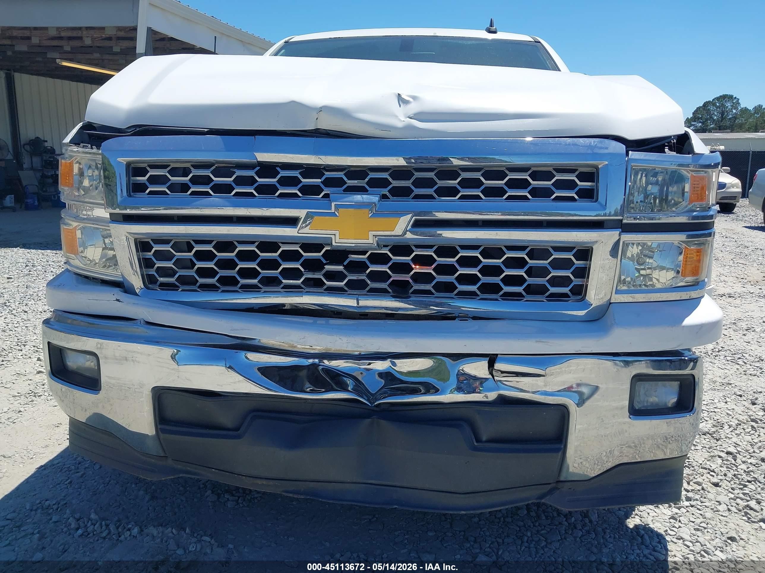 2015 Chevrolet Silverado 1500 1lt Белый vin: 3GCPCREH9FG390061
