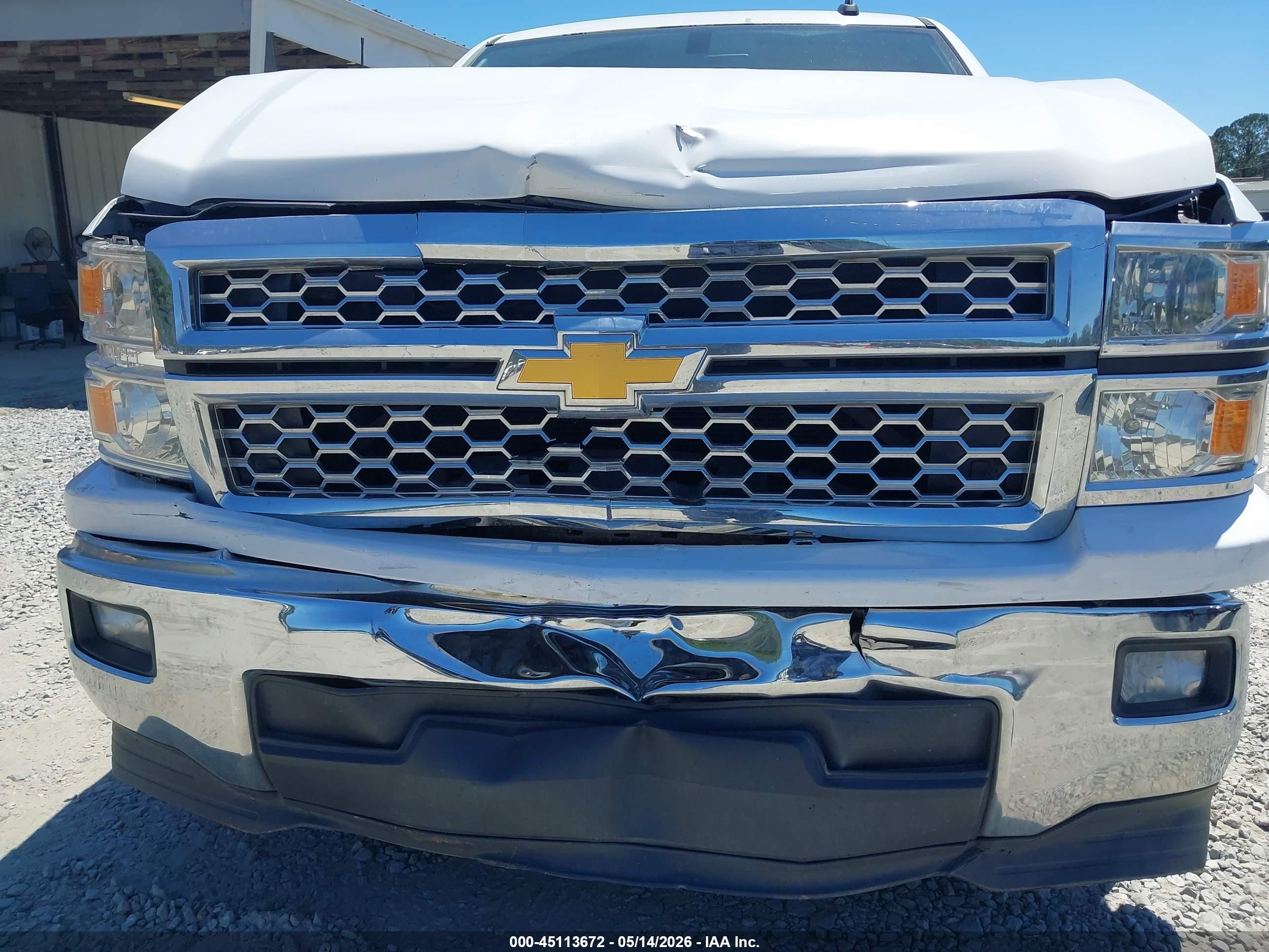 2015 Chevrolet Silverado 1500 1lt Белый vin: 3GCPCREH9FG390061