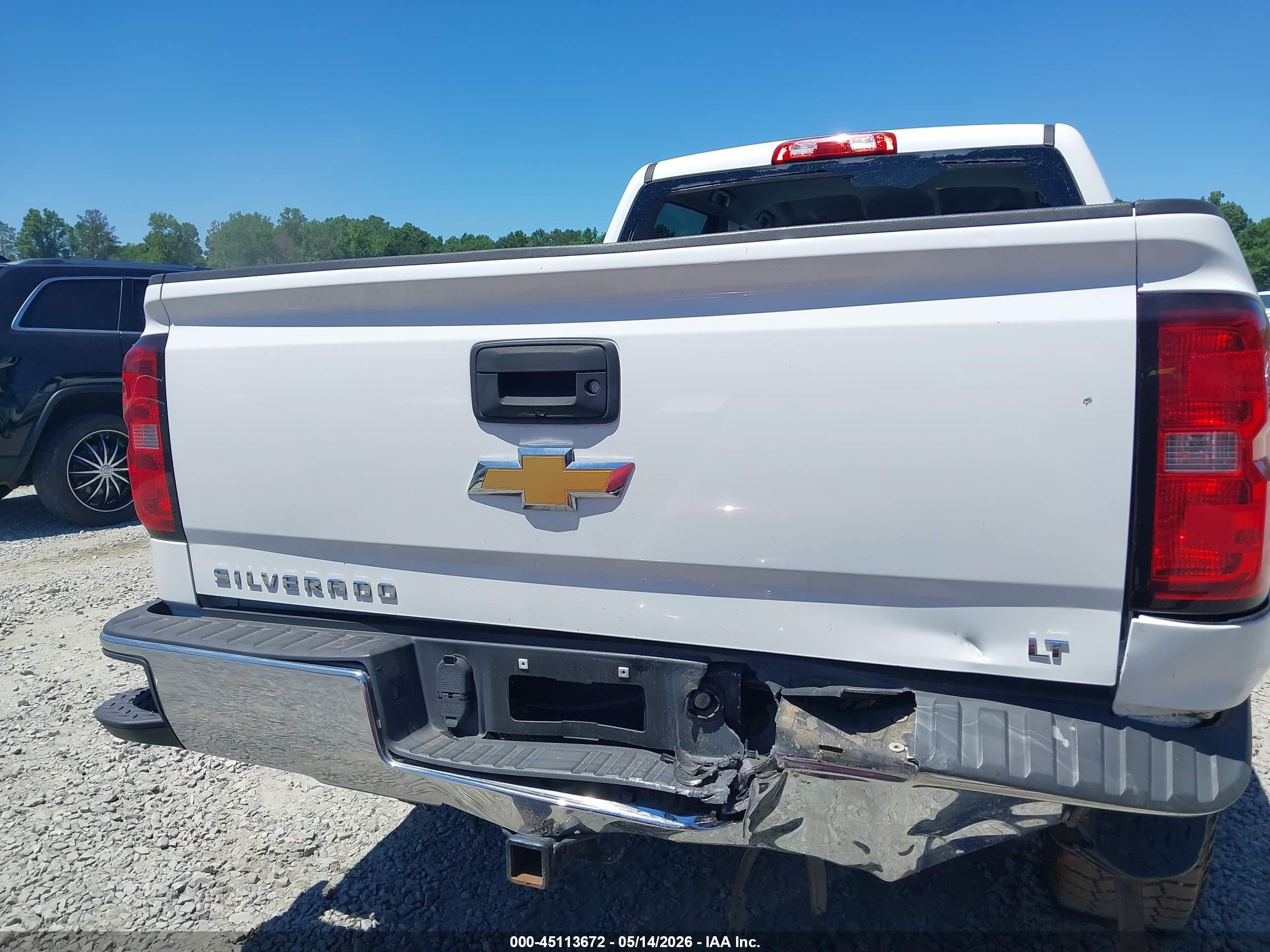 2015 Chevrolet Silverado 1500 1lt Белый vin: 3GCPCREH9FG390061
