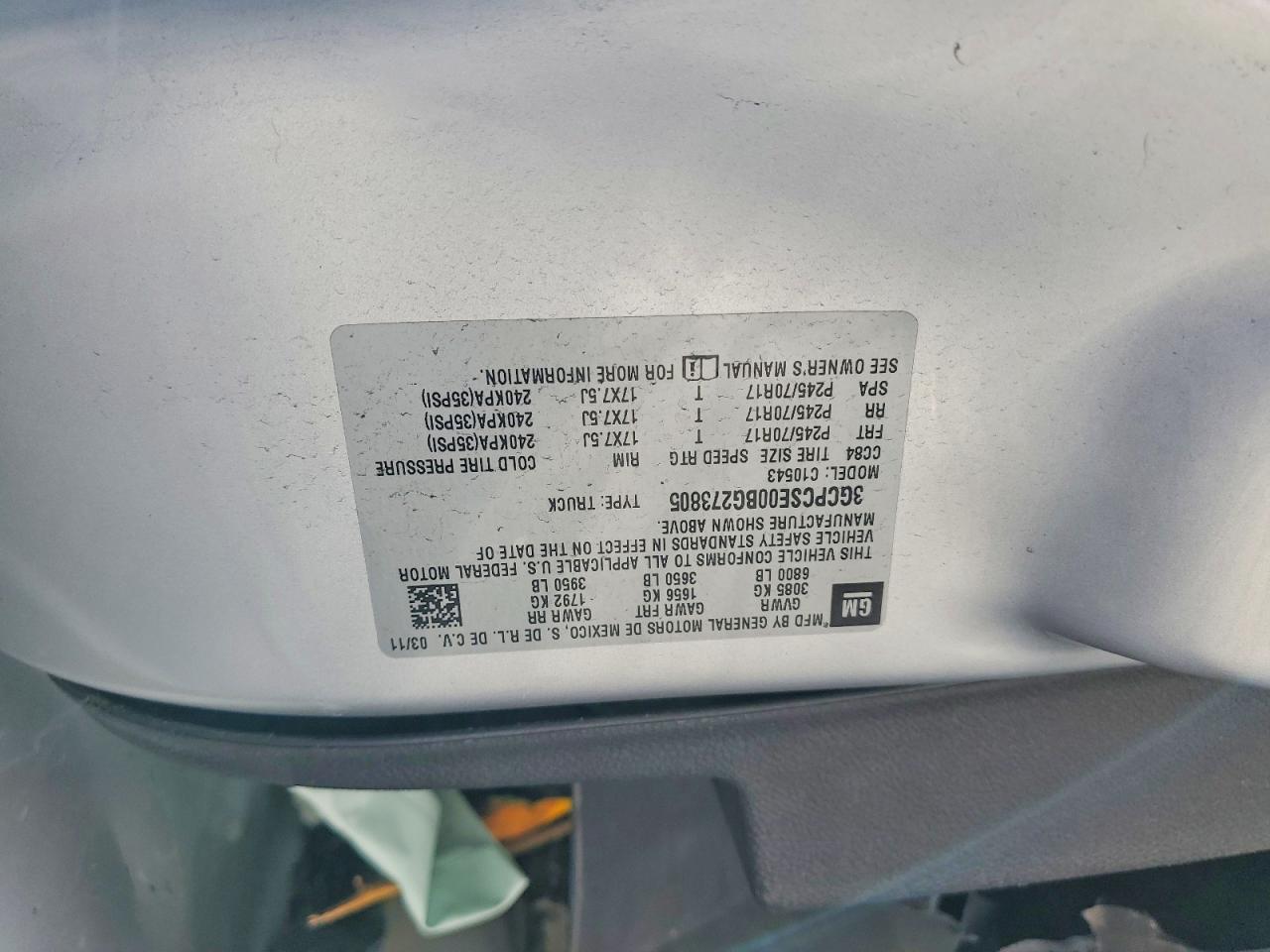 2011 Chevrolet Silverado C1500 Lt Silver vin: 3GCPCSE00BG273805