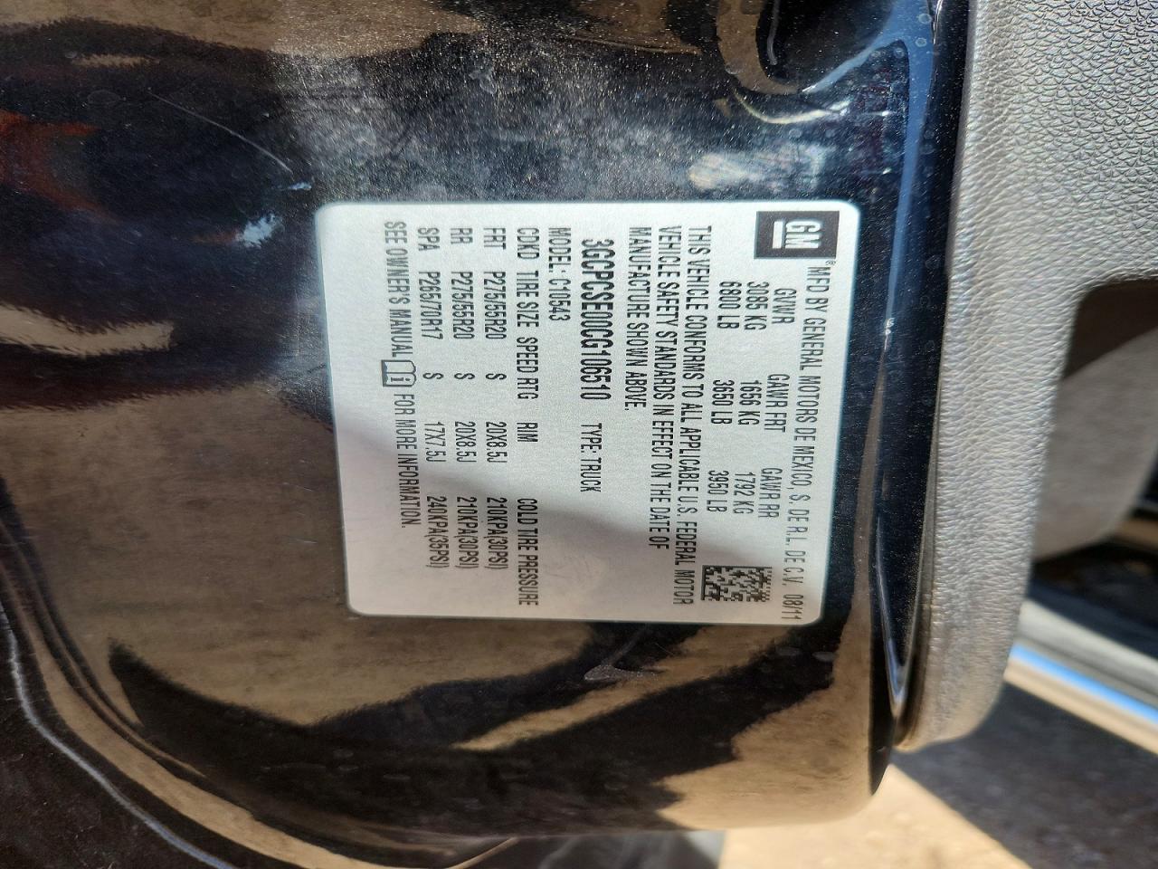 2012 Chevrolet Silverado C1500 Lt Black vin: 3GCPCSE00CG106510