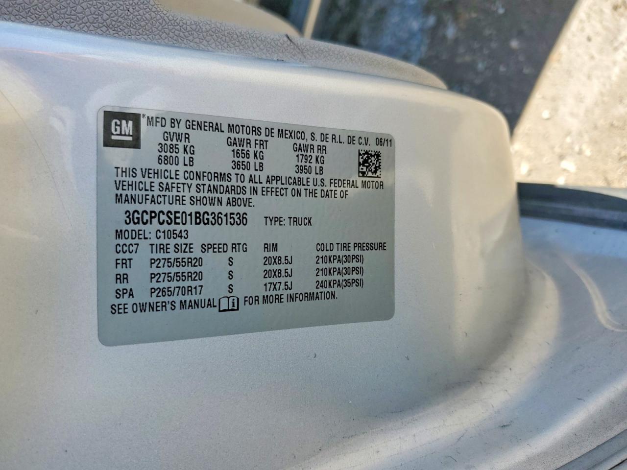 2011 Chevrolet Silverado C1500 Lt Silver vin: 3GCPCSE01BG361536