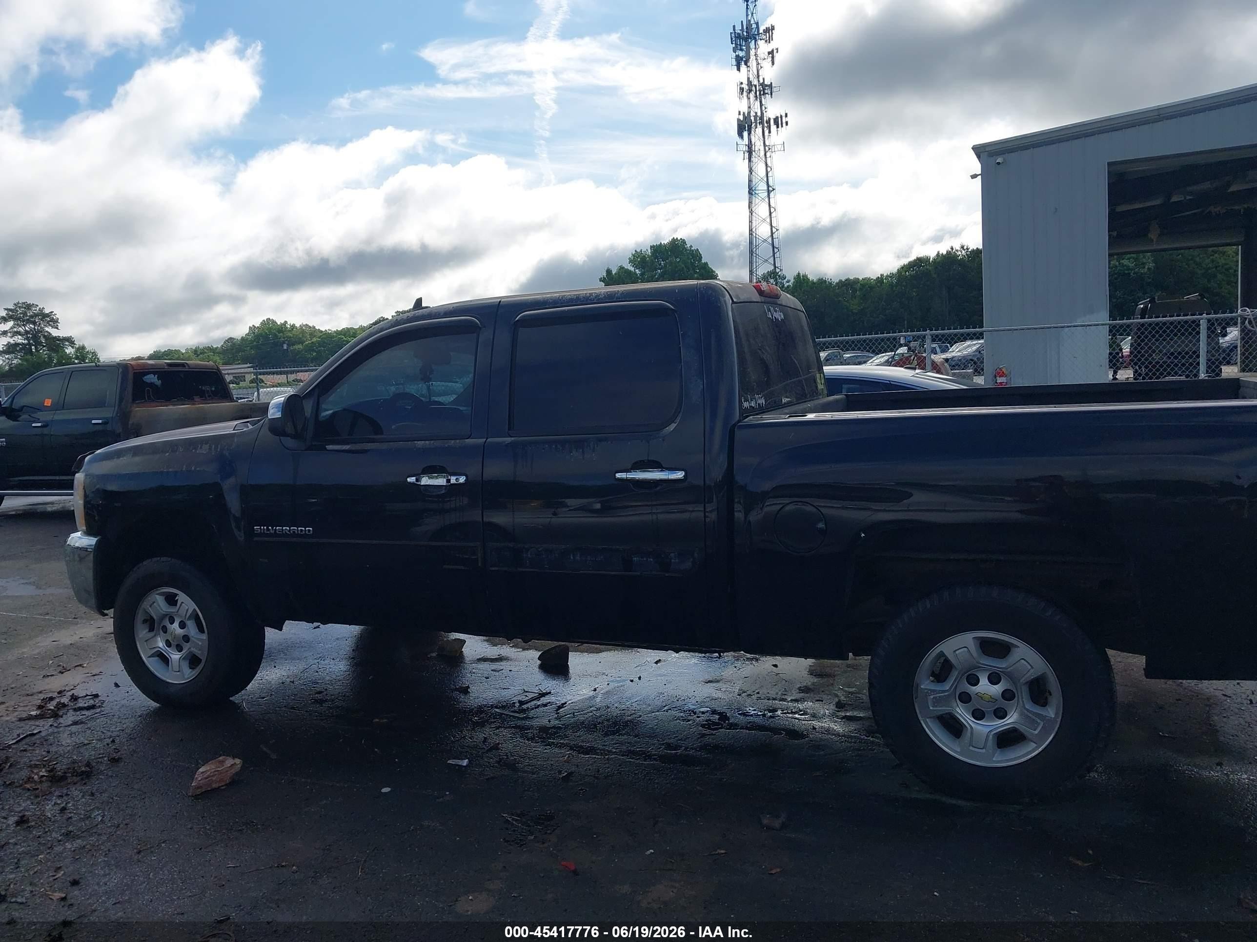 2012 Chevrolet Silverado 1500 Lt Черный vin: 3GCPCSE01CG134624