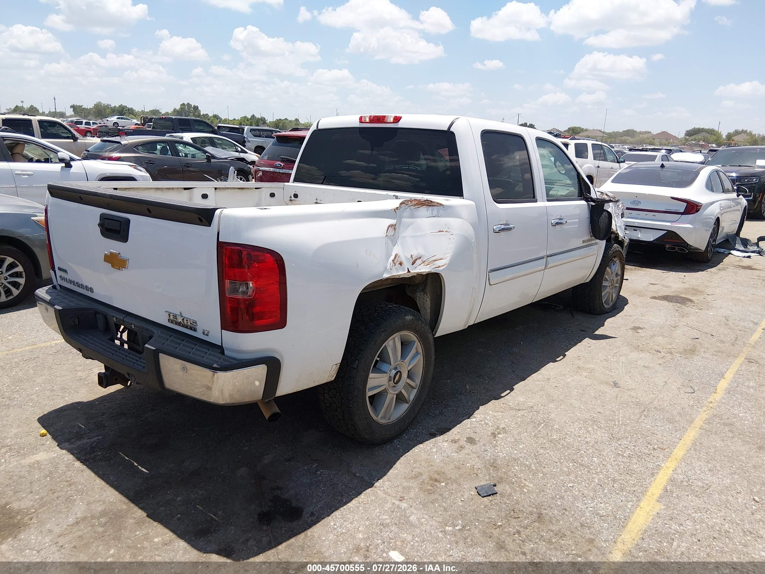 2012 Chevrolet Silverado 1500 Lt White vin: 3GCPCSE01CG154999
