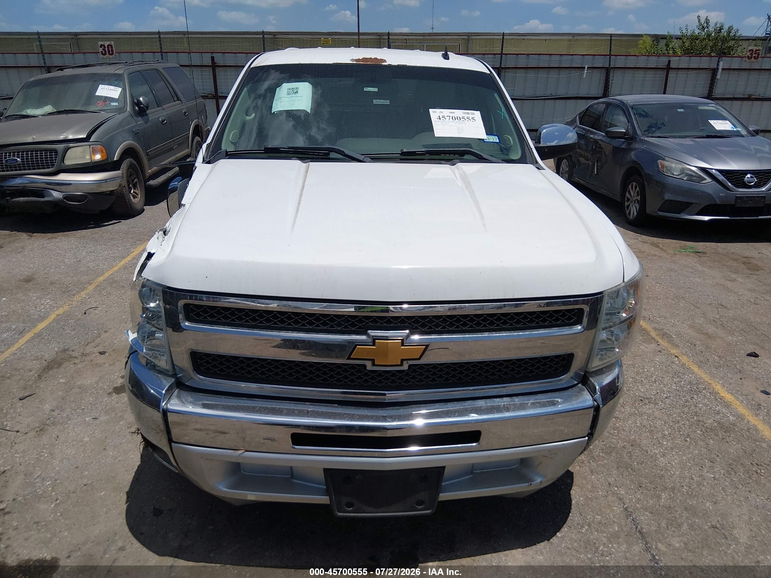 2012 Chevrolet Silverado 1500 Lt White vin: 3GCPCSE01CG154999