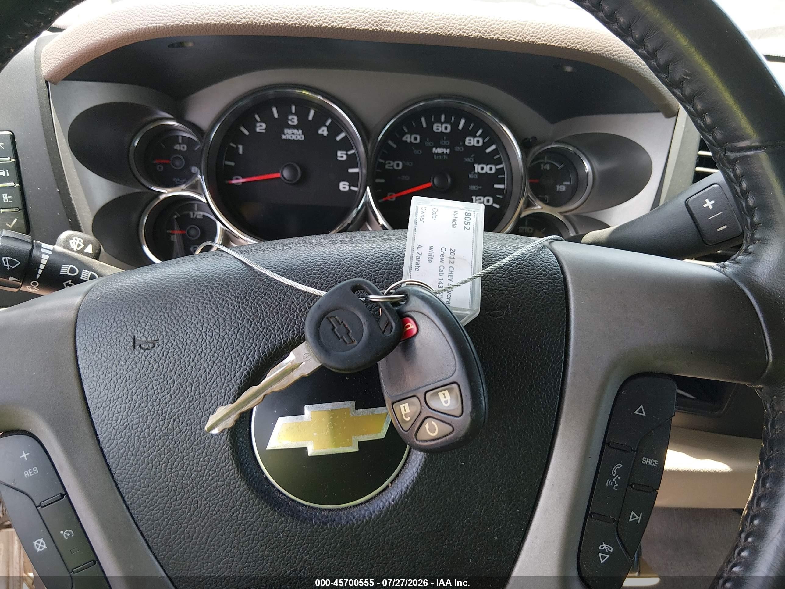 2012 Chevrolet Silverado 1500 Lt White vin: 3GCPCSE01CG154999