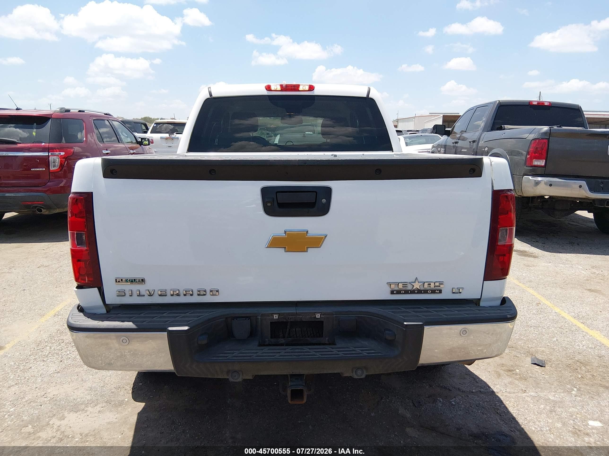 2012 Chevrolet Silverado 1500 Lt White vin: 3GCPCSE01CG154999