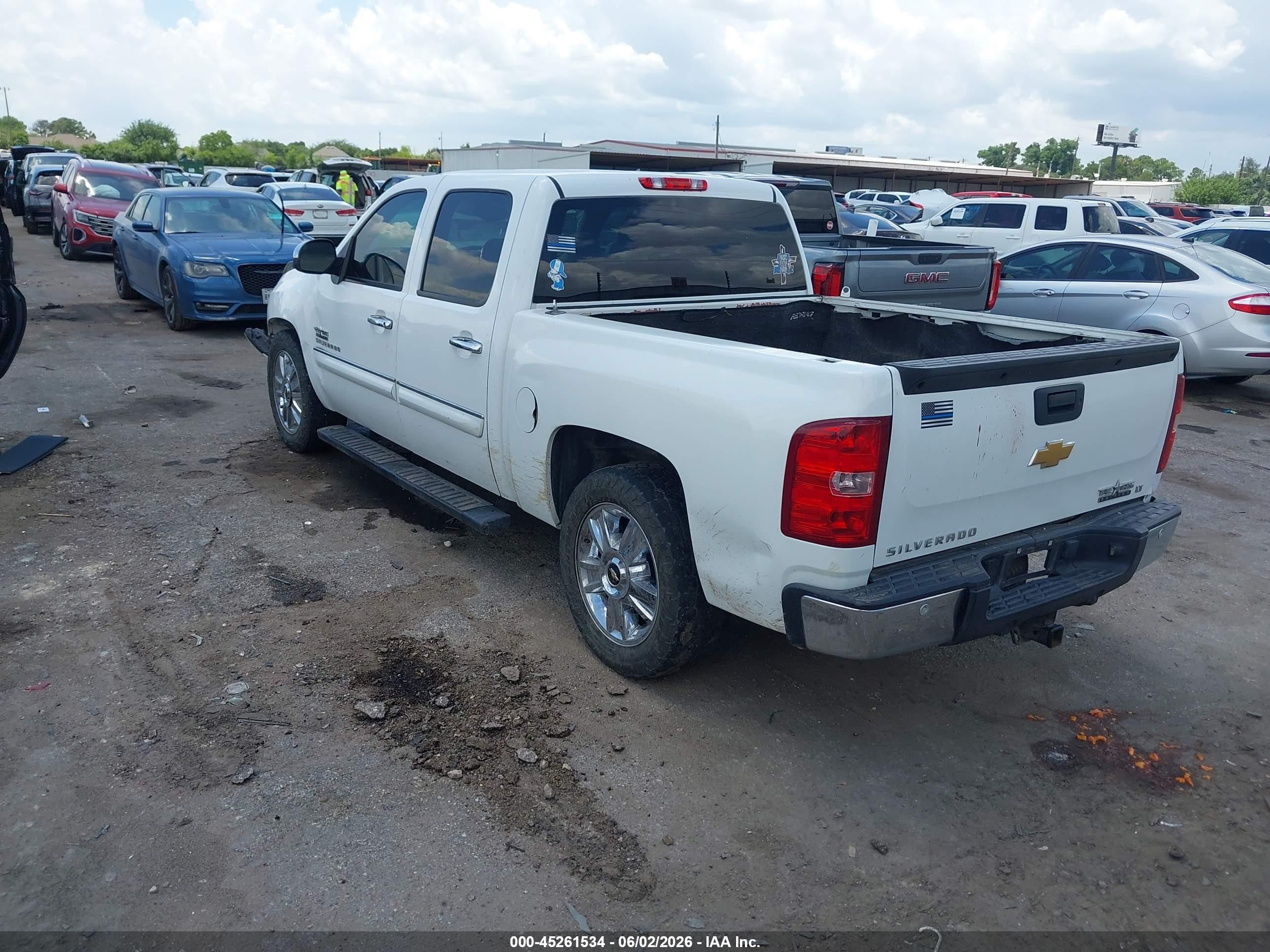 2012 Chevrolet Silverado 1500 Lt White vin: 3GCPCSE01CG251216