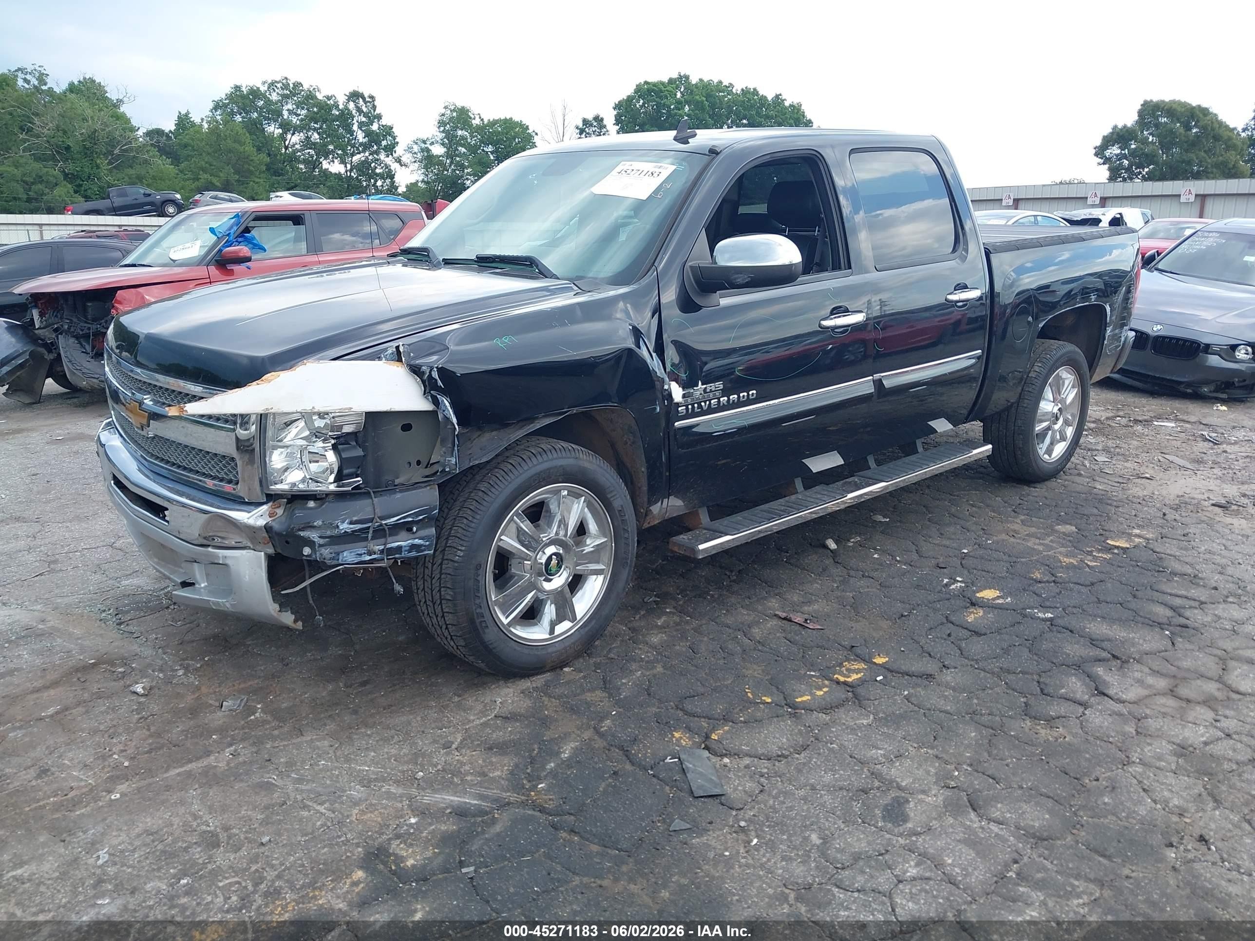 2013 Chevrolet Silverado 1500 Lt Black vin: 3GCPCSE01DG153014