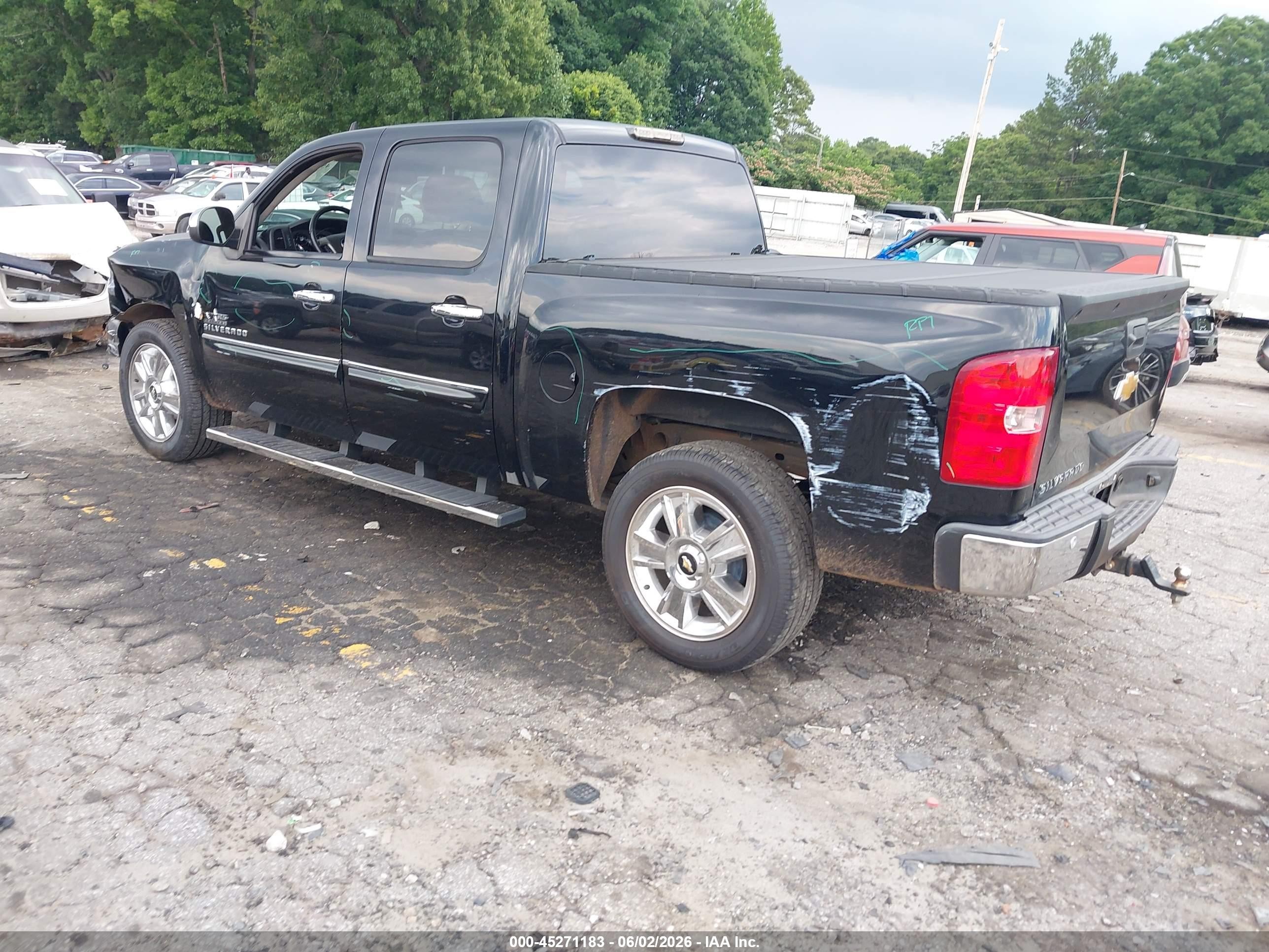 2013 Chevrolet Silverado 1500 Lt Black vin: 3GCPCSE01DG153014