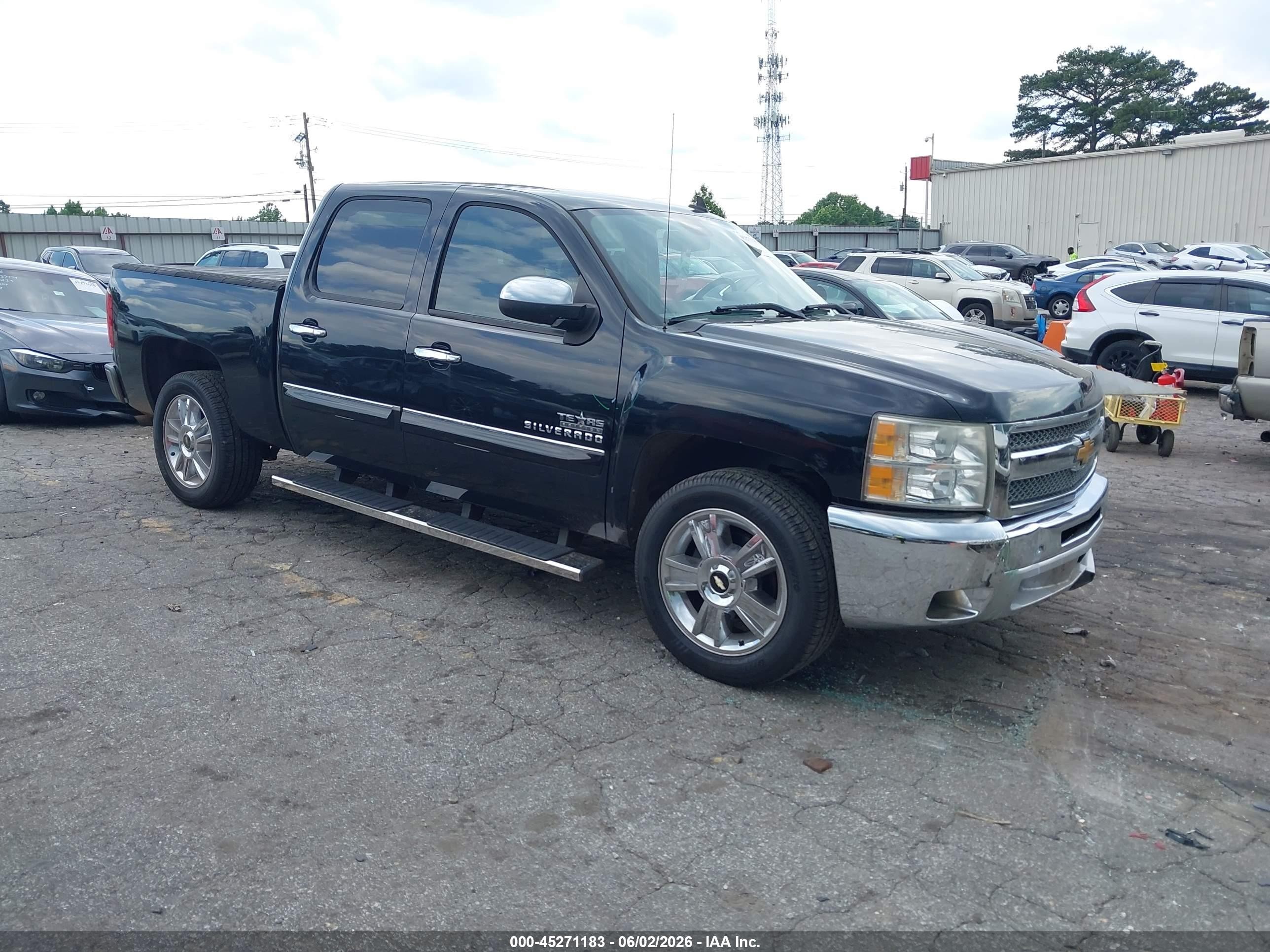 2013 Chevrolet Silverado 1500 Lt Black vin: 3GCPCSE01DG153014