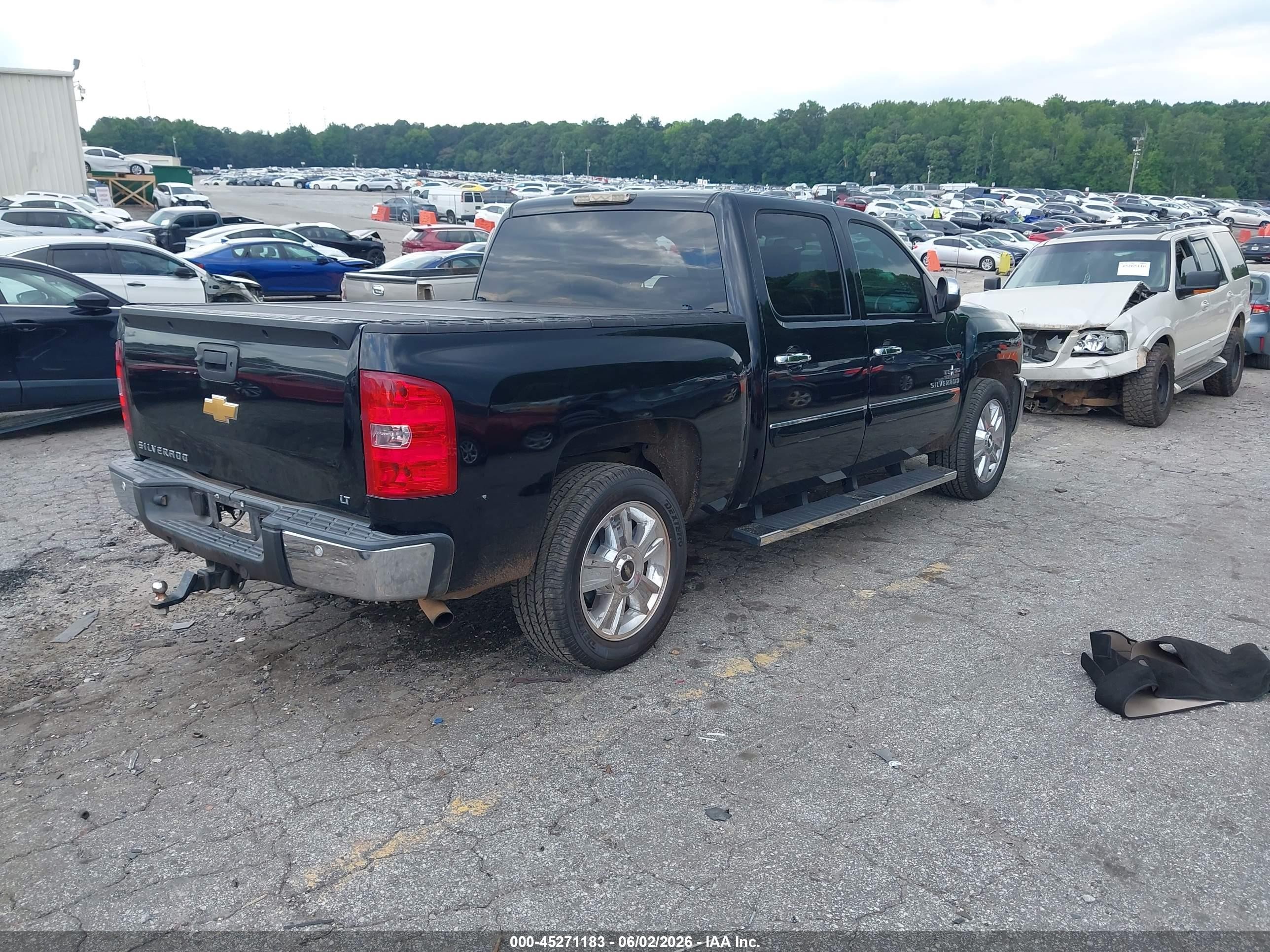 2013 Chevrolet Silverado 1500 Lt Black vin: 3GCPCSE01DG153014