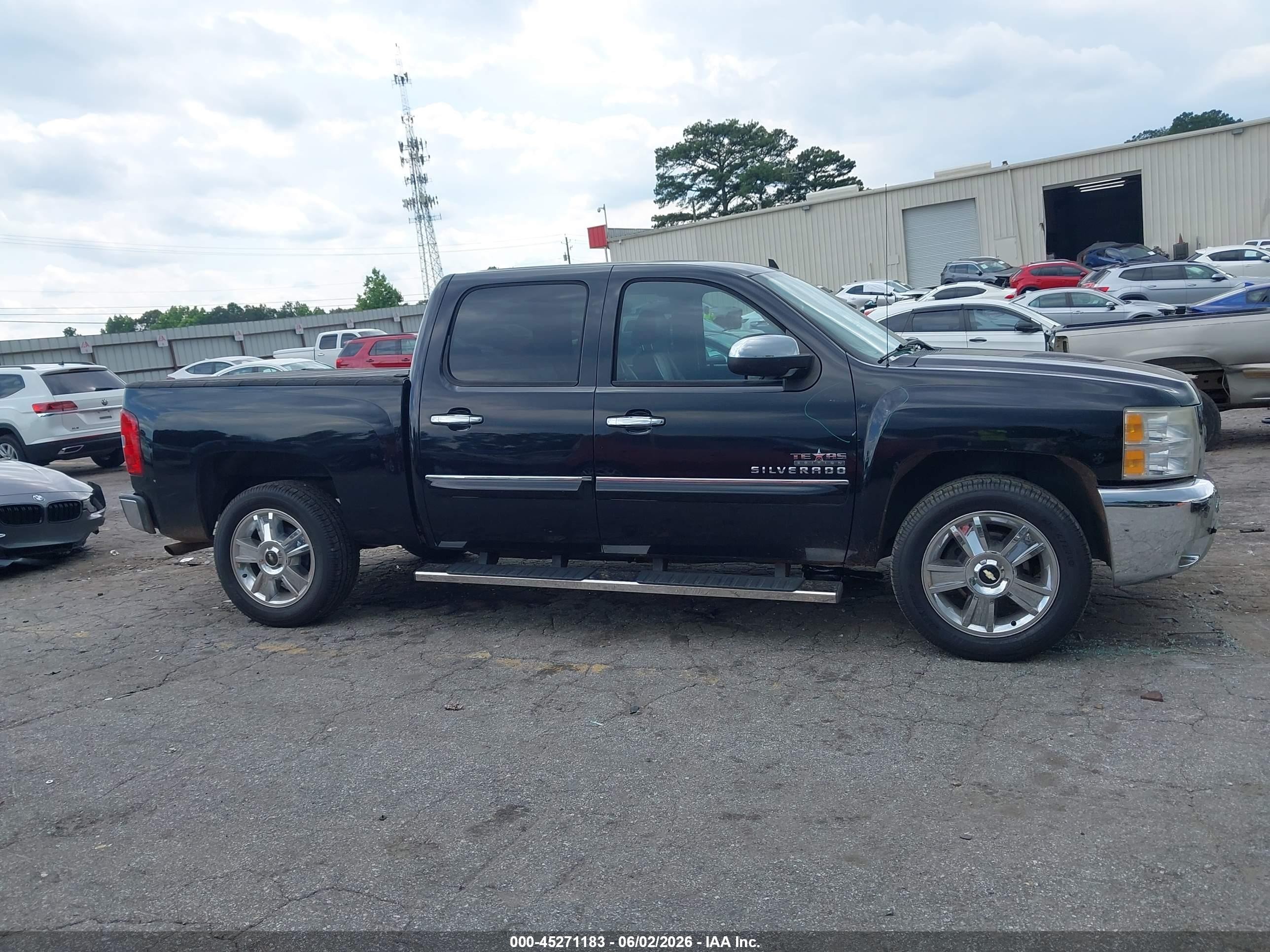 2013 Chevrolet Silverado 1500 Lt Black vin: 3GCPCSE01DG153014