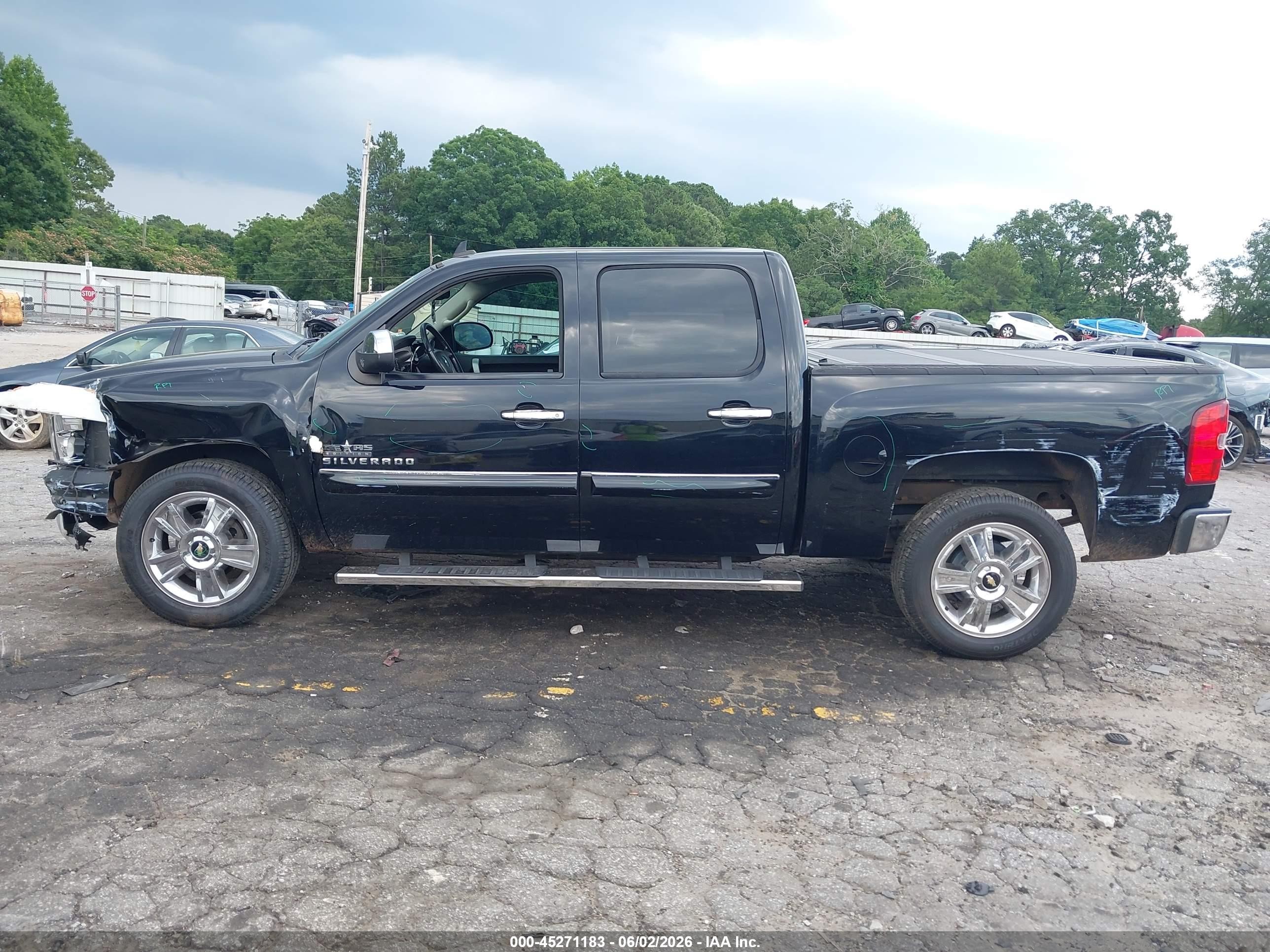 2013 Chevrolet Silverado 1500 Lt Black vin: 3GCPCSE01DG153014
