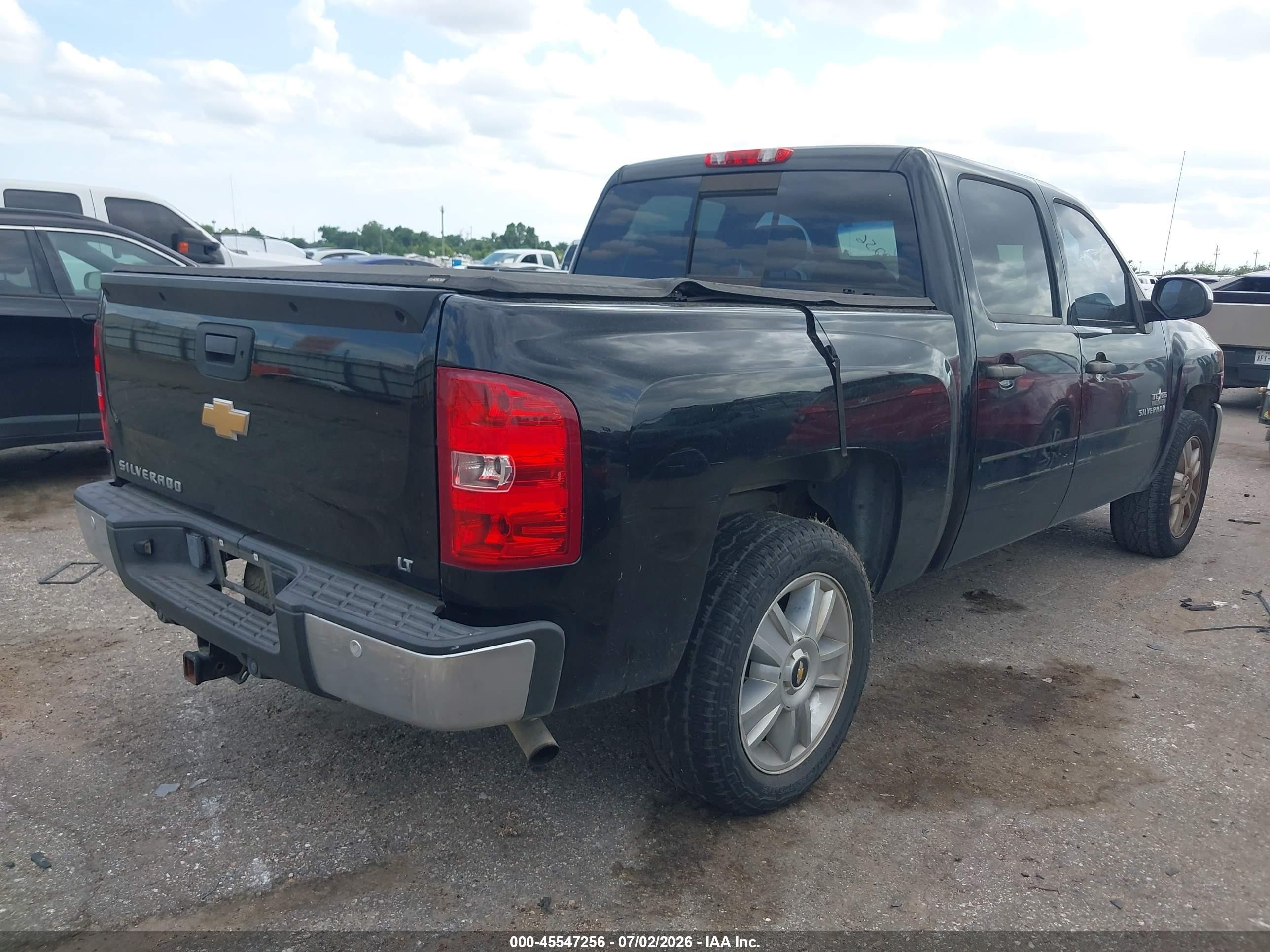 2013 Chevrolet Silverado 1500 Lt Black vin: 3GCPCSE01DG183680