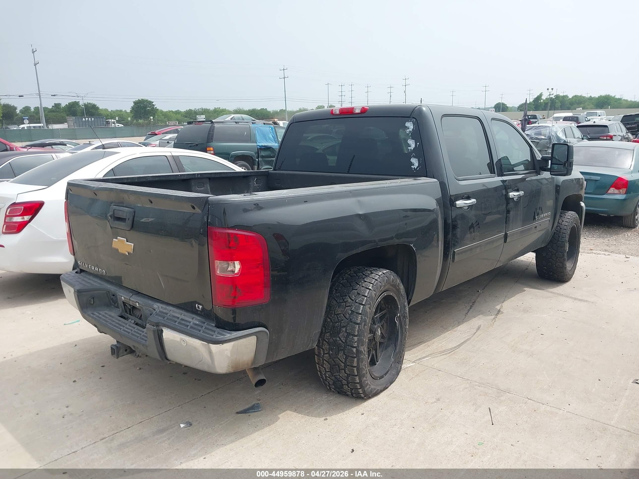 2013 Chevrolet Silverado 1500 Lt Black vin: 3GCPCSE01DG300318