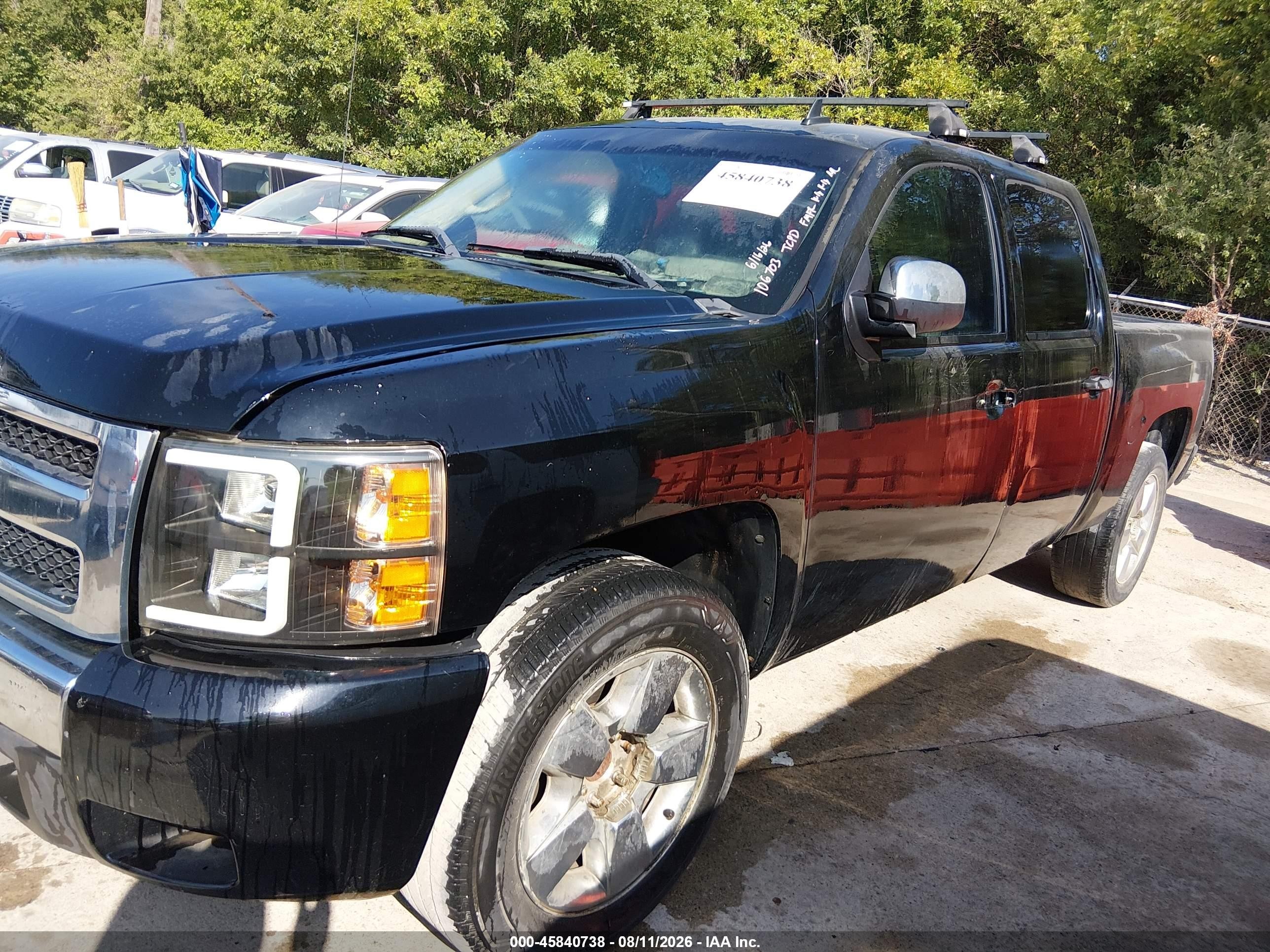2011 Chevrolet Silverado 1500 Lt Black vin: 3GCPCSE02BG267908
