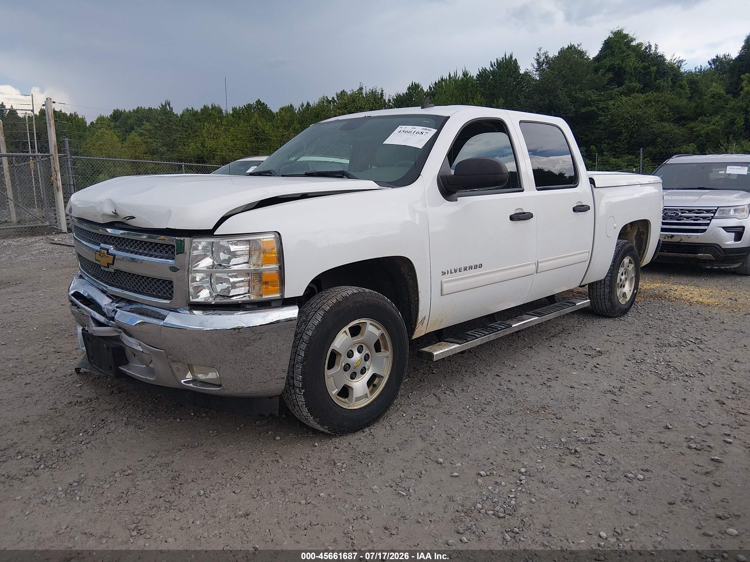 2012 Chevrolet Silverado 1500 Lt White vin: 3GCPCSE02CG109067