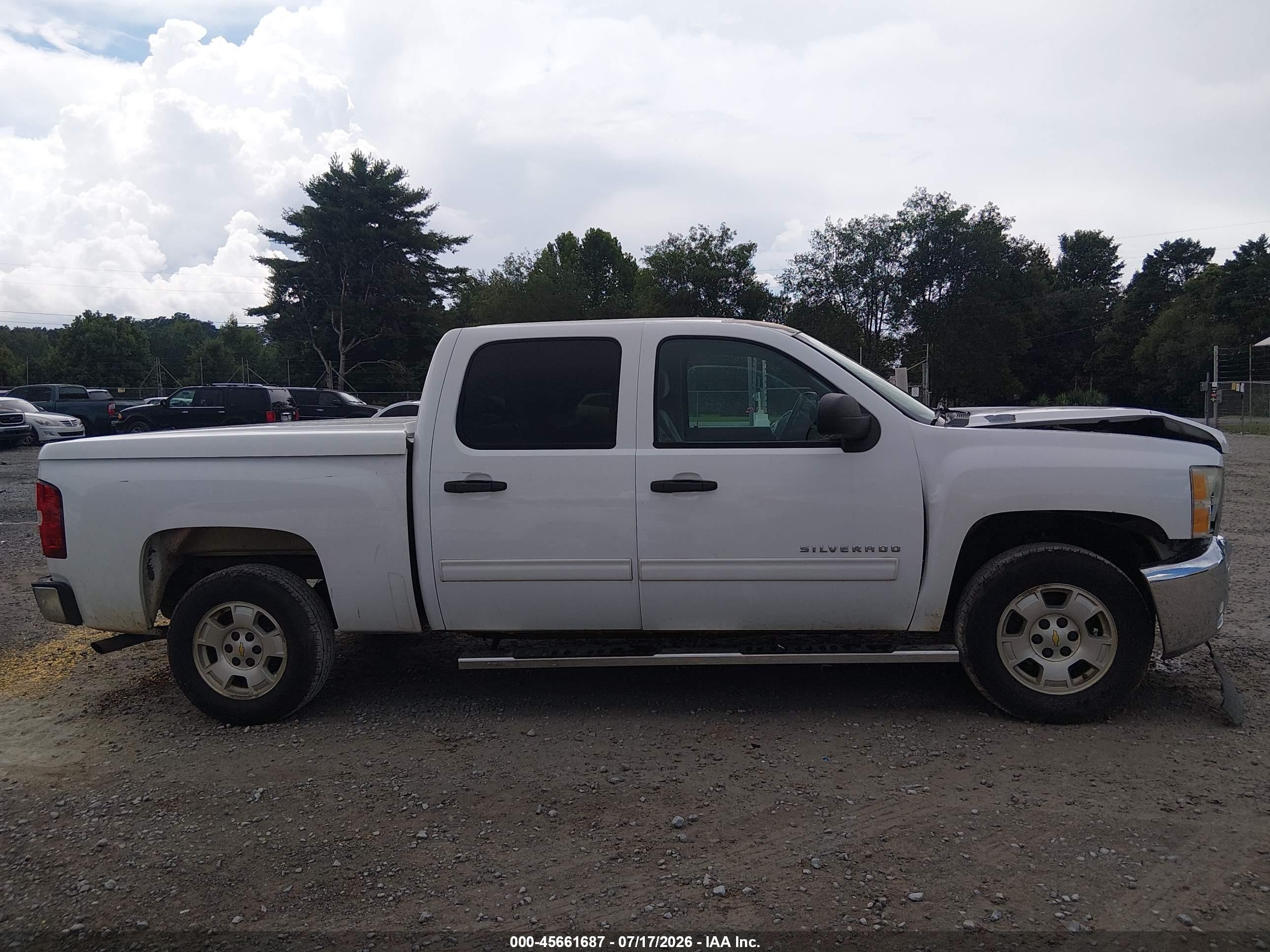 2012 Chevrolet Silverado 1500 Lt White vin: 3GCPCSE02CG109067