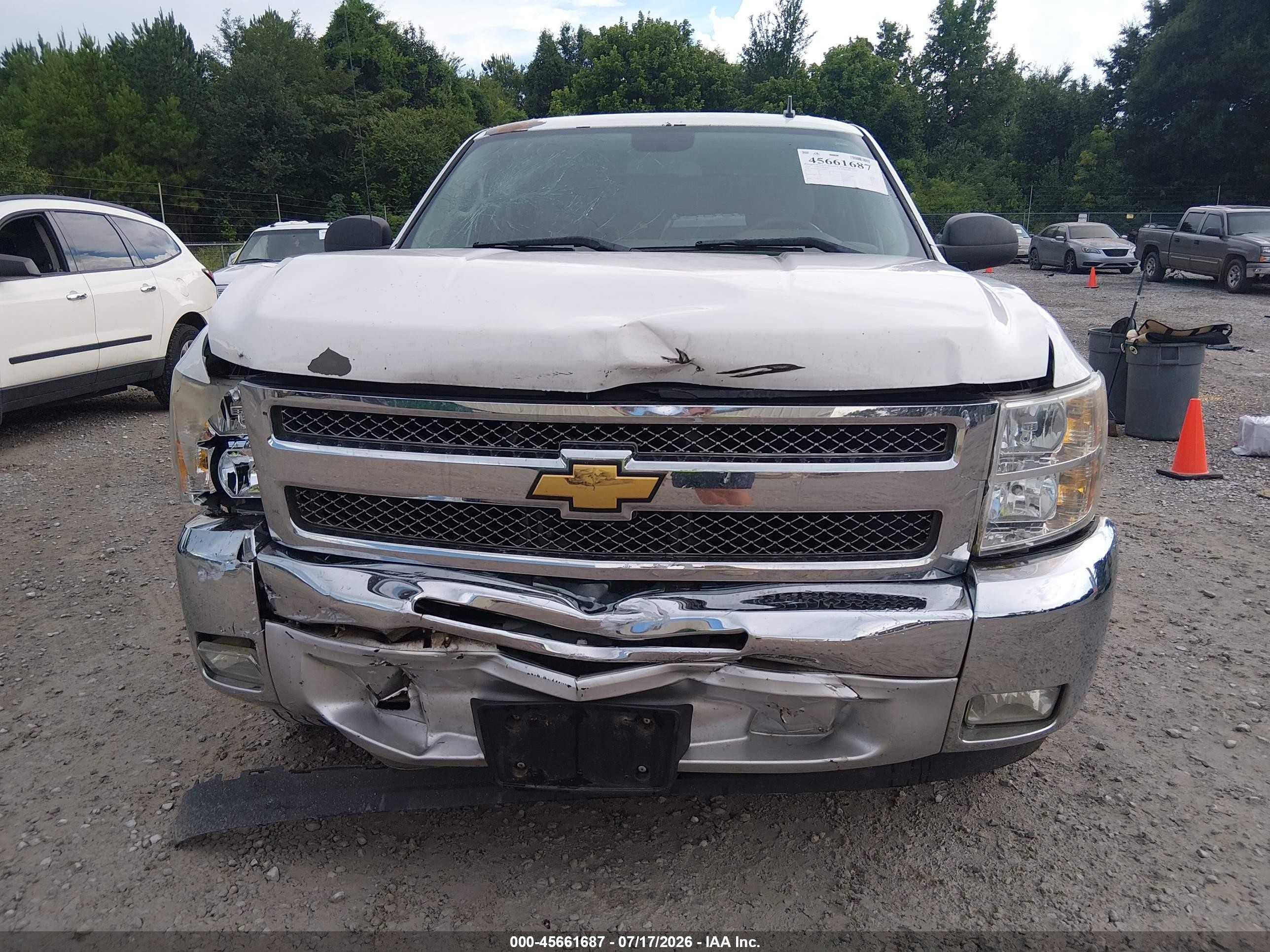 2012 Chevrolet Silverado 1500 Lt White vin: 3GCPCSE02CG109067