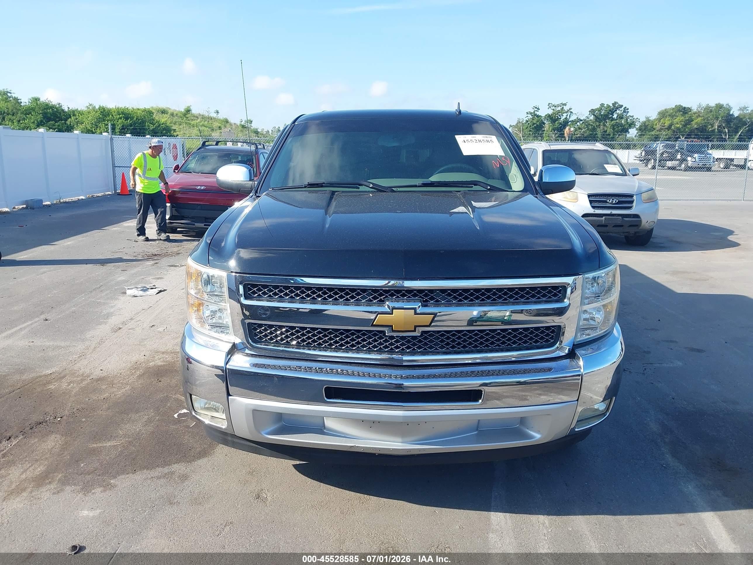 2012 Chevrolet Silverado 1500 Lt Black vin: 3GCPCSE02CG123373