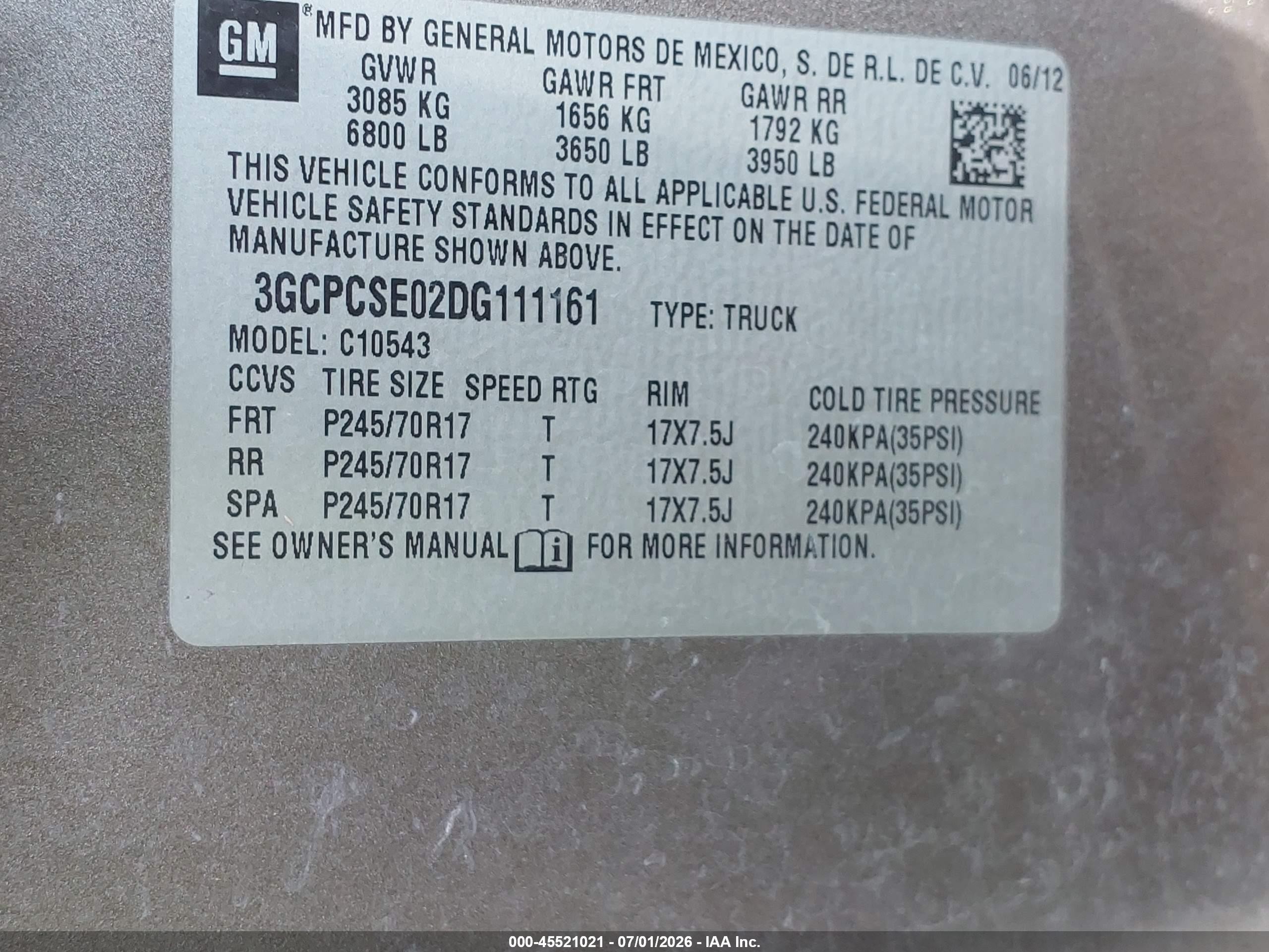 2013 Chevrolet Silverado 1500 Lt Brown vin: 3GCPCSE02DG111161