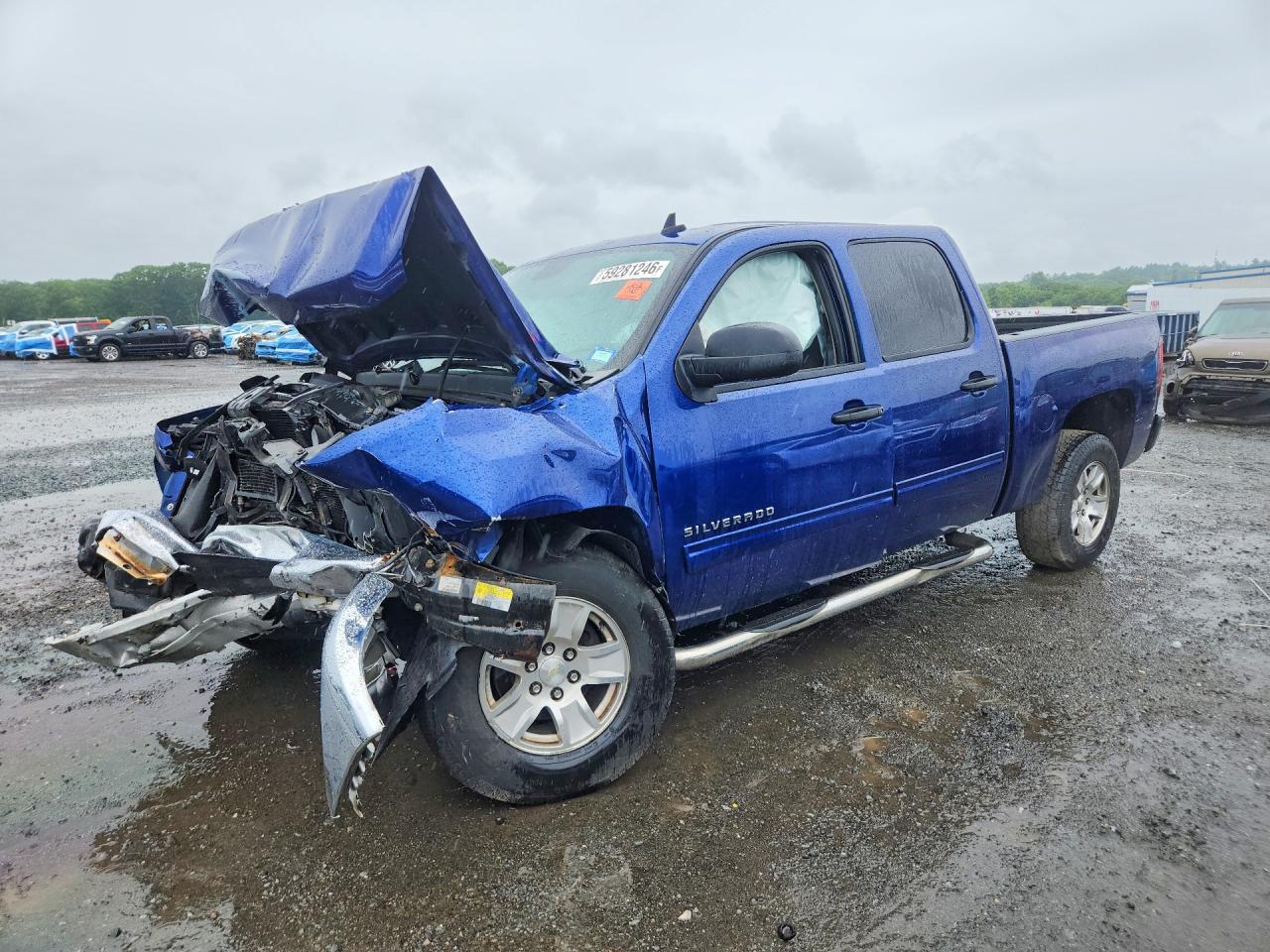 2013 Chevrolet Silverado C1500 Lt Blue vin: 3GCPCSE02DG183901