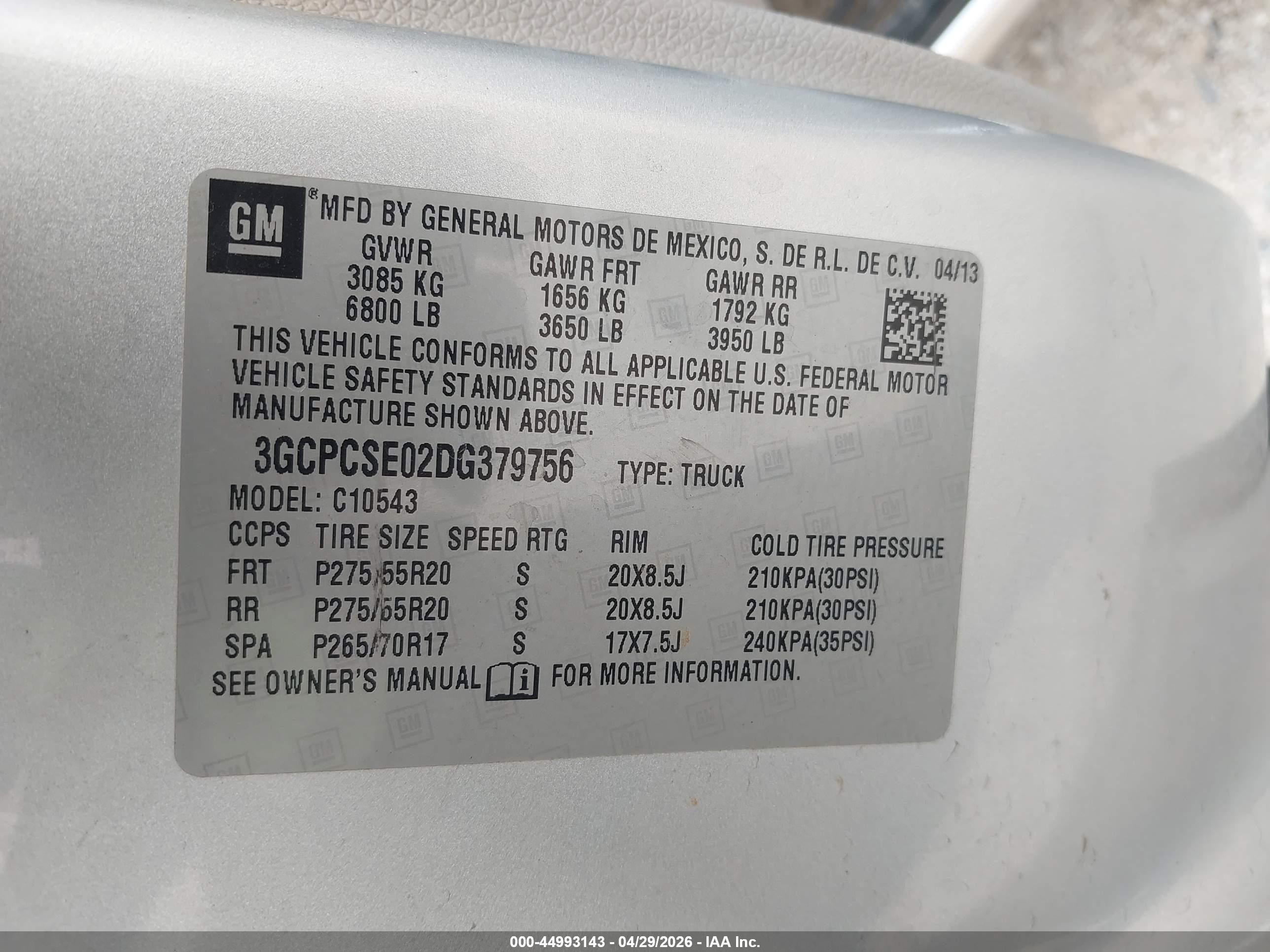 2013 Chevrolet Silverado 1500 Lt Серебряный vin: 3GCPCSE02DG379756