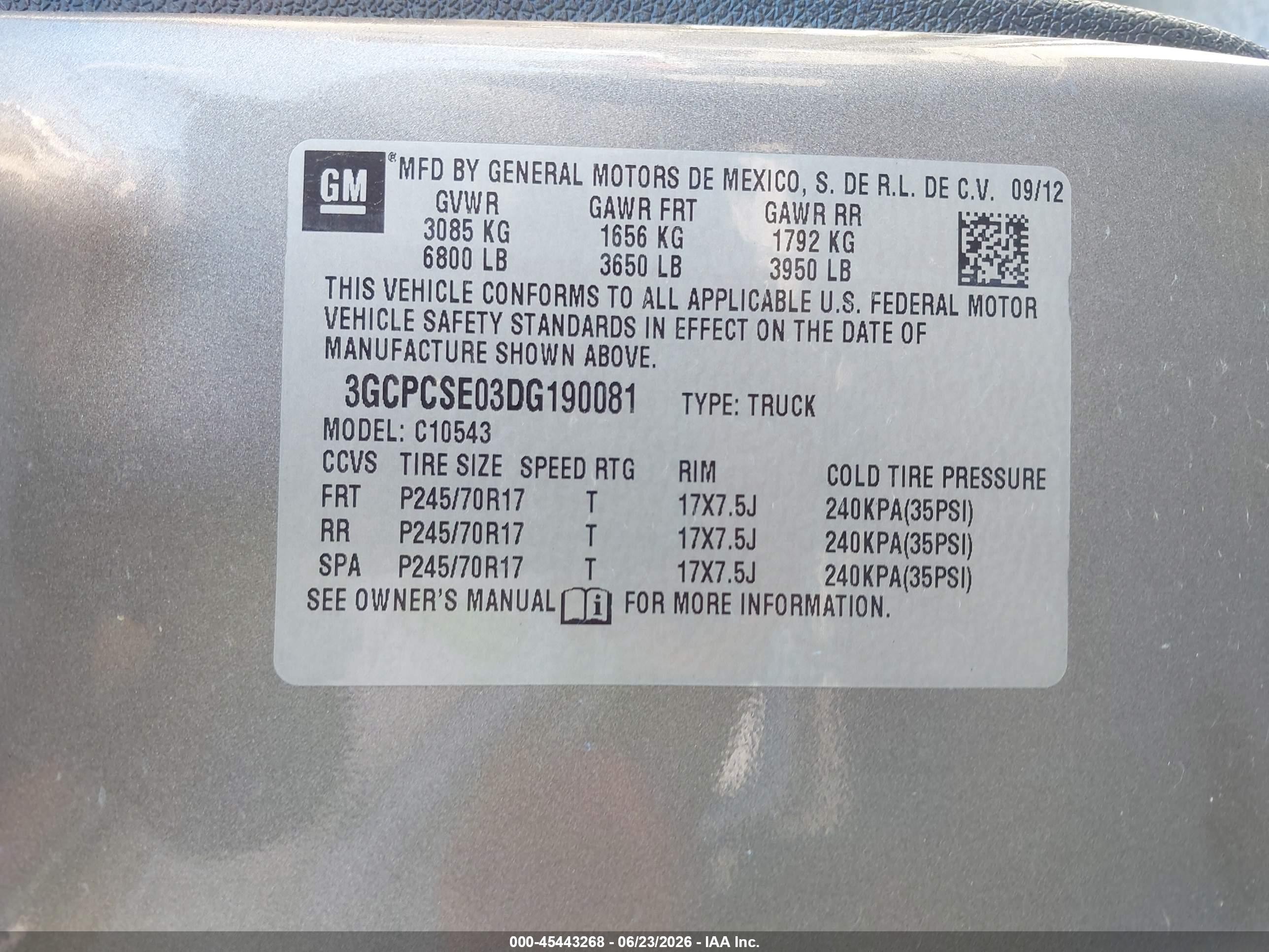 2013 Chevrolet Silverado 1500 Lt Gray vin: 3GCPCSE03DG190081