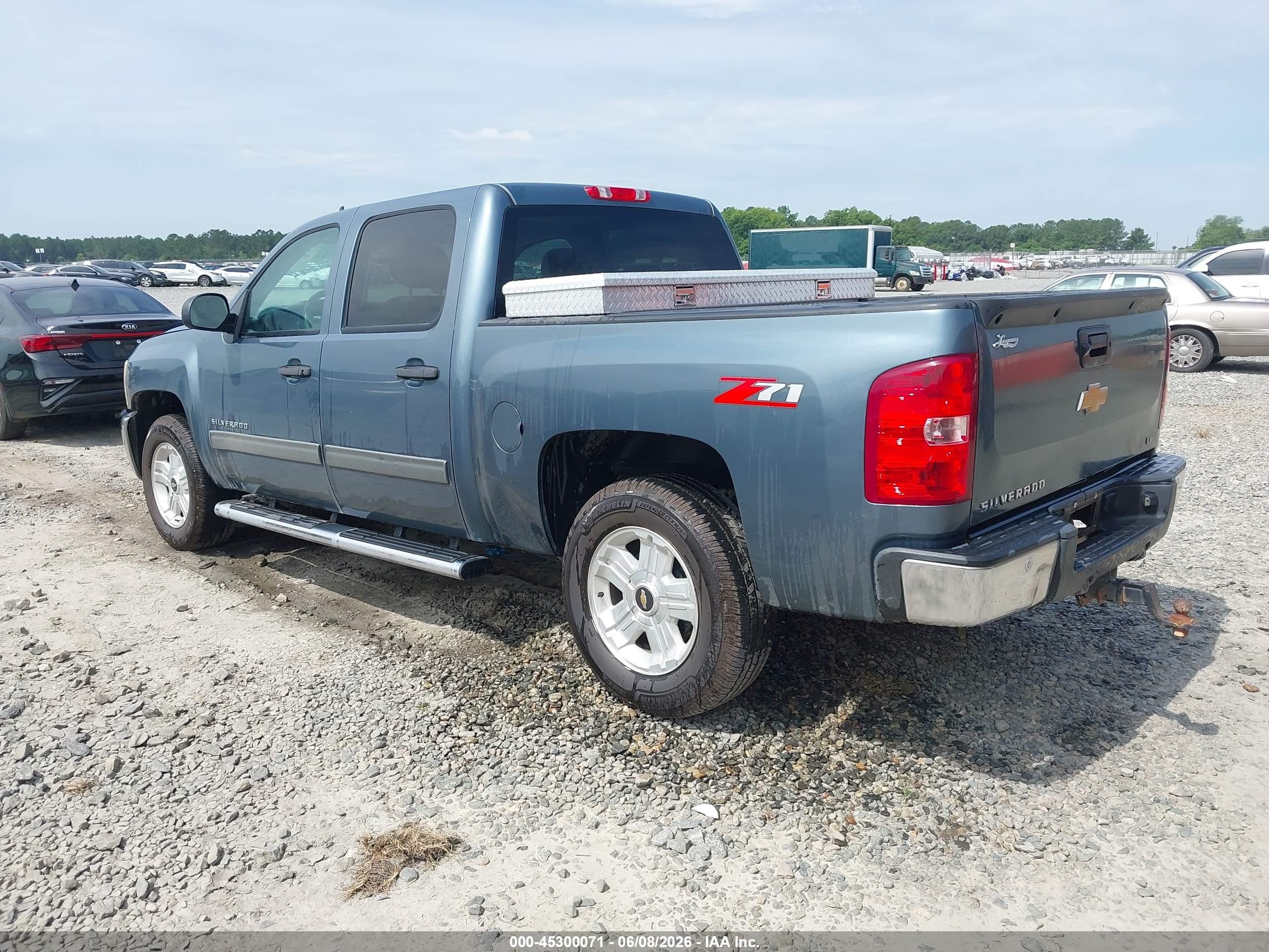 2013 Chevrolet Silverado 1500 Lt Blue vin: 3GCPCSE03DG287958