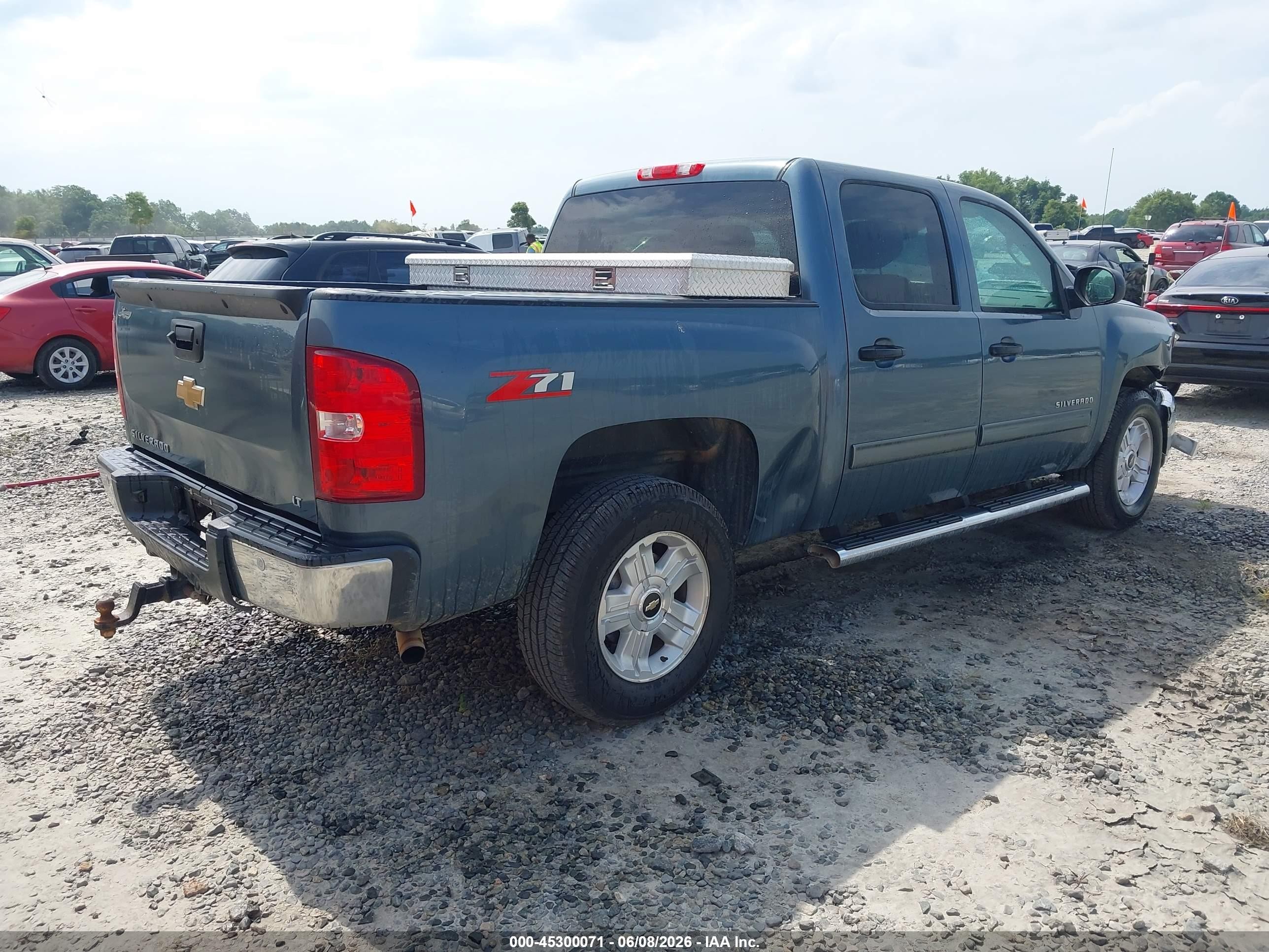 2013 Chevrolet Silverado 1500 Lt Blue vin: 3GCPCSE03DG287958