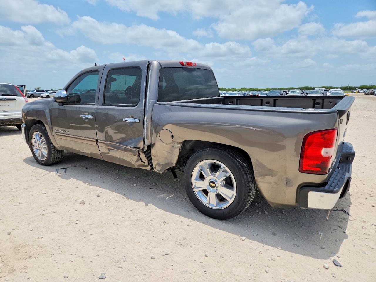 2013 Chevrolet Silverado C1500 Lt Gray vin: 3GCPCSE03DG323924